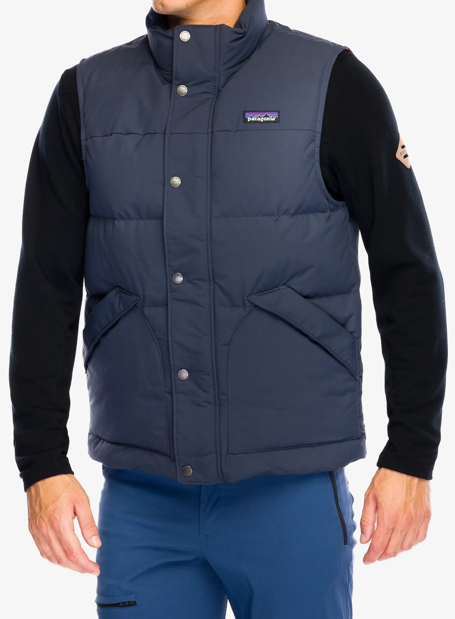 Perjani prsluk Patagonia Downdrift Vest - smolder blue