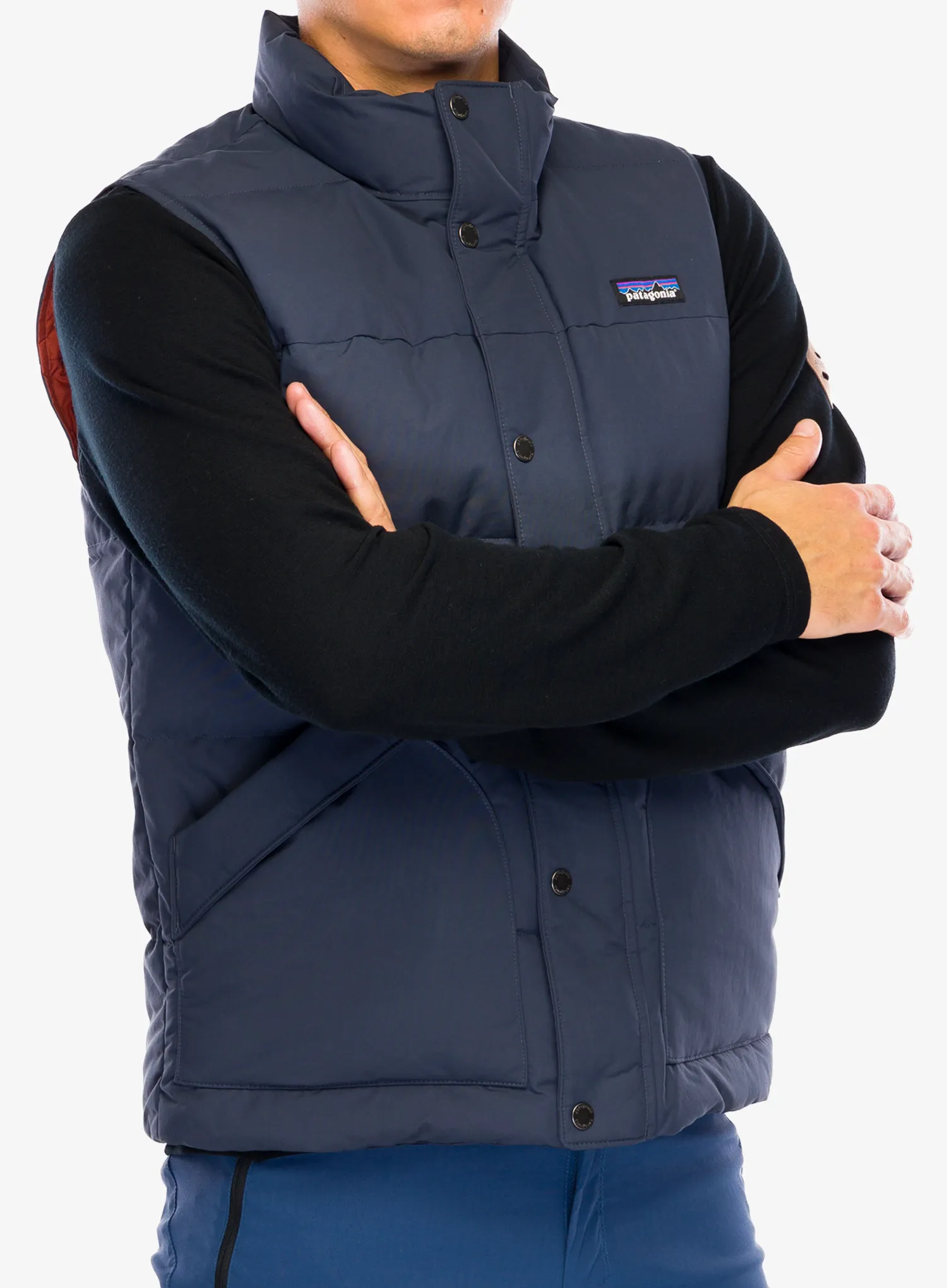 Perjani prsluk Patagonia Downdrift Vest - smolder blue