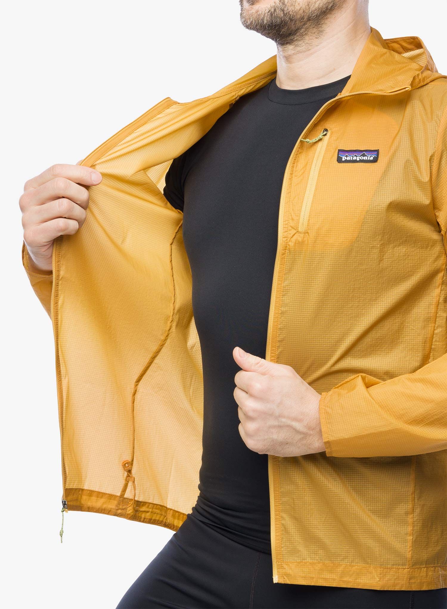 Jakna za trčanje Patagonia Houdini Jacket - pufferfish gold