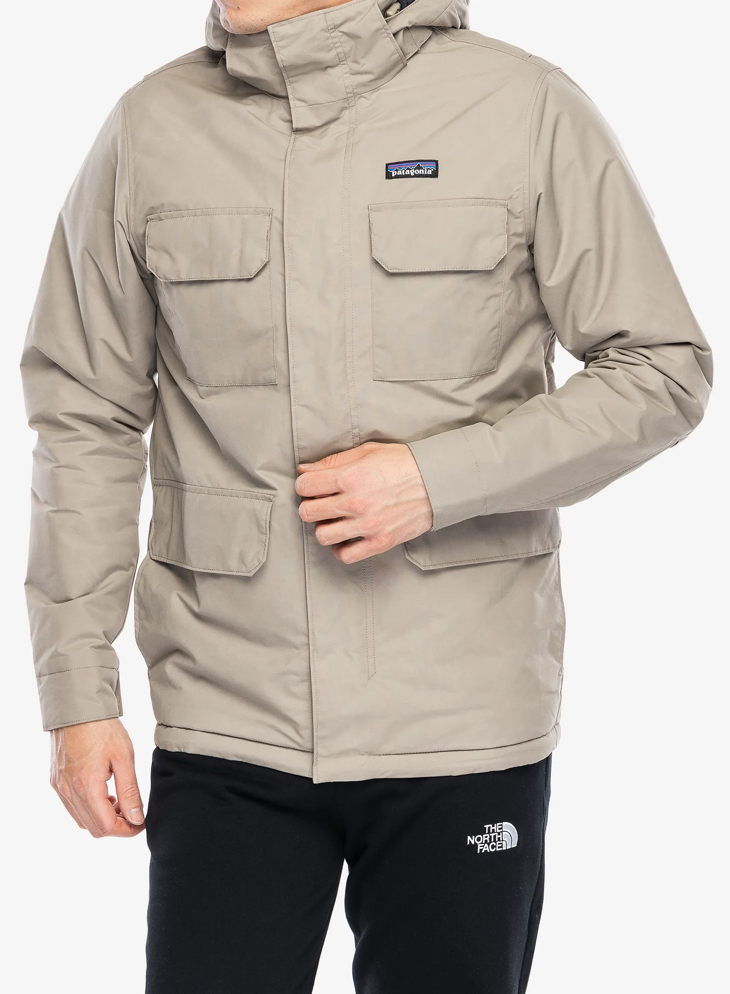 Jakna s postavom Patagonia Isthmus Parka - seabird grey