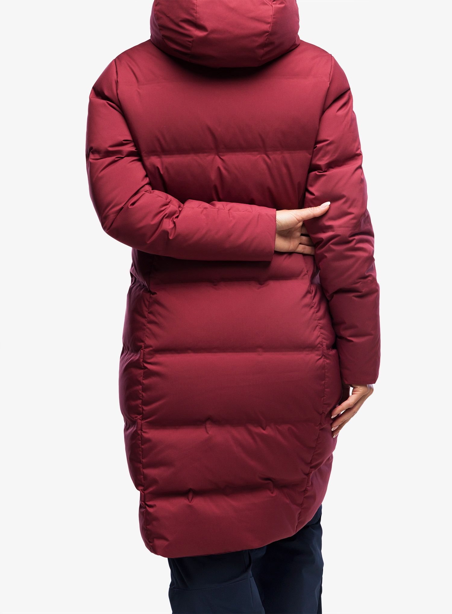 Ženski perjani kaput Patagonia Jackson Glacier Parka - carmine red