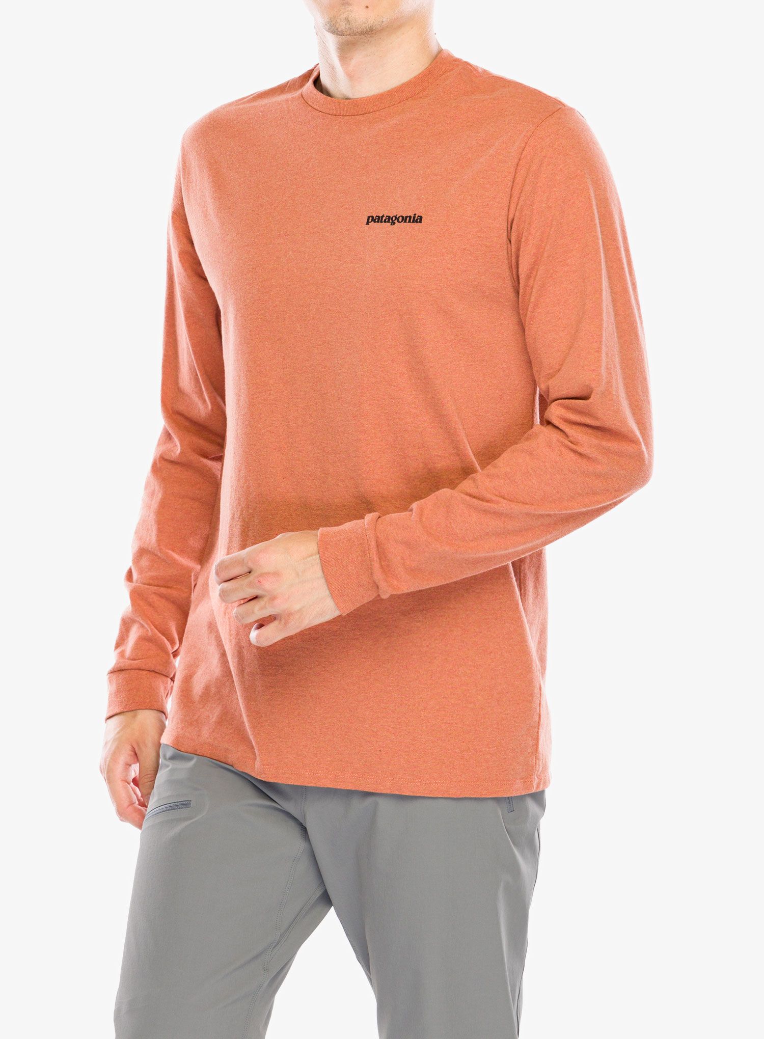 Dukserica Patagonia L/S P-6 Logo Responsibili-Tee - redtail rust