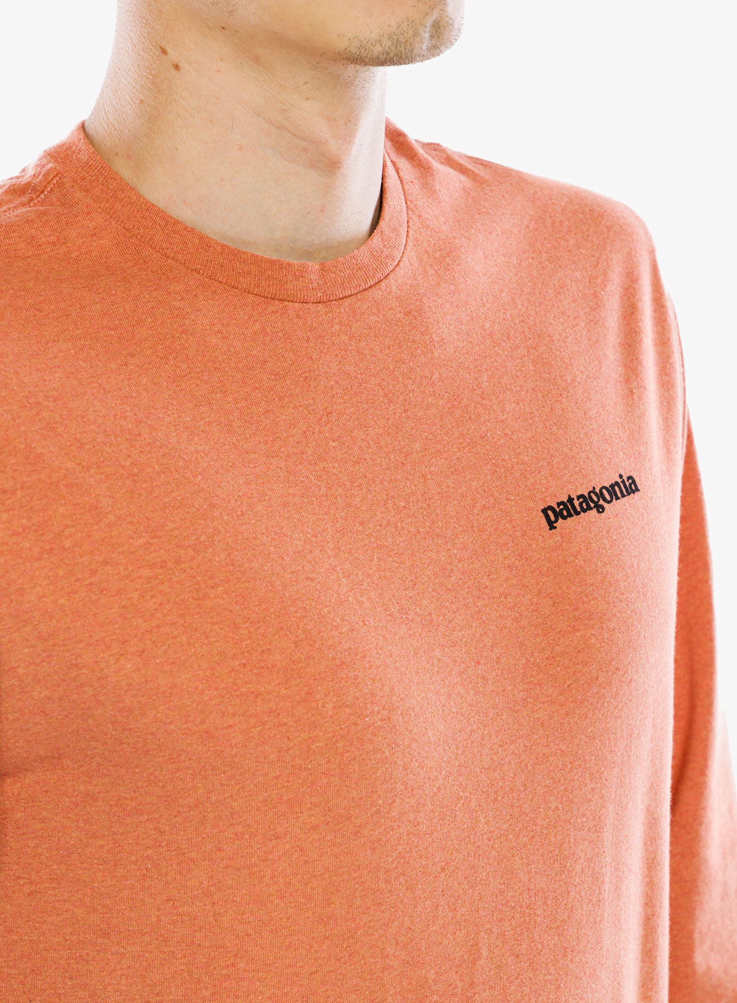Dukserica Patagonia L/S P-6 Logo Responsibili-Tee - redtail rust