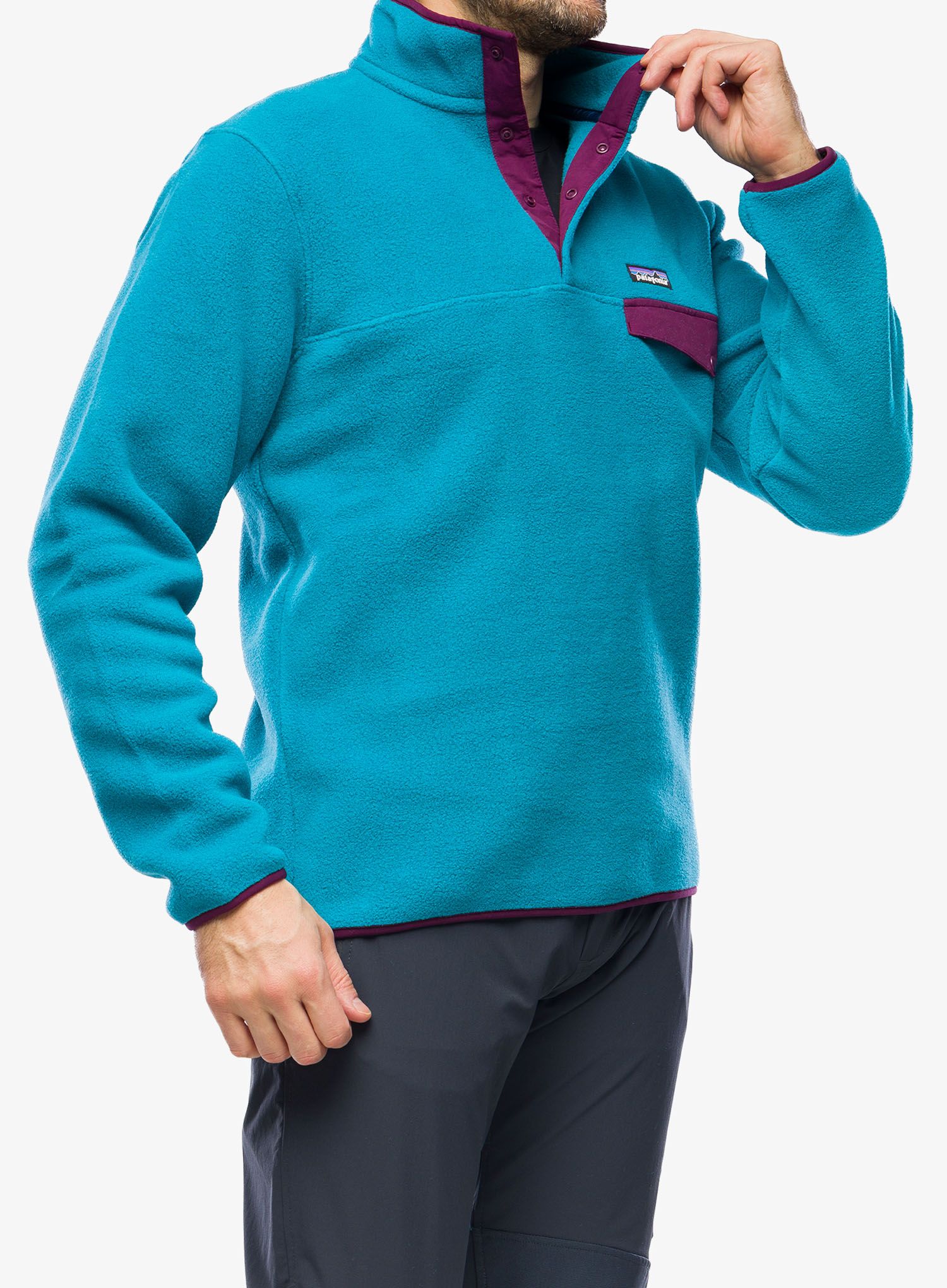 Dukserica Patagonia Lightweight Synch Snap-T Pullover - belay blue
