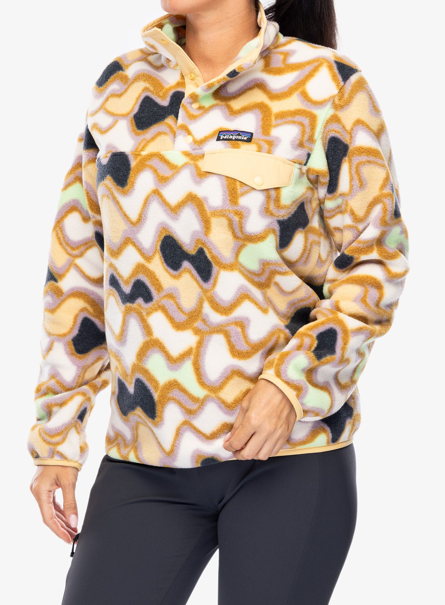 Ženska dukserica od flisa Patagonia Lightweight Synch Snap-T Pullover - mall currents natural