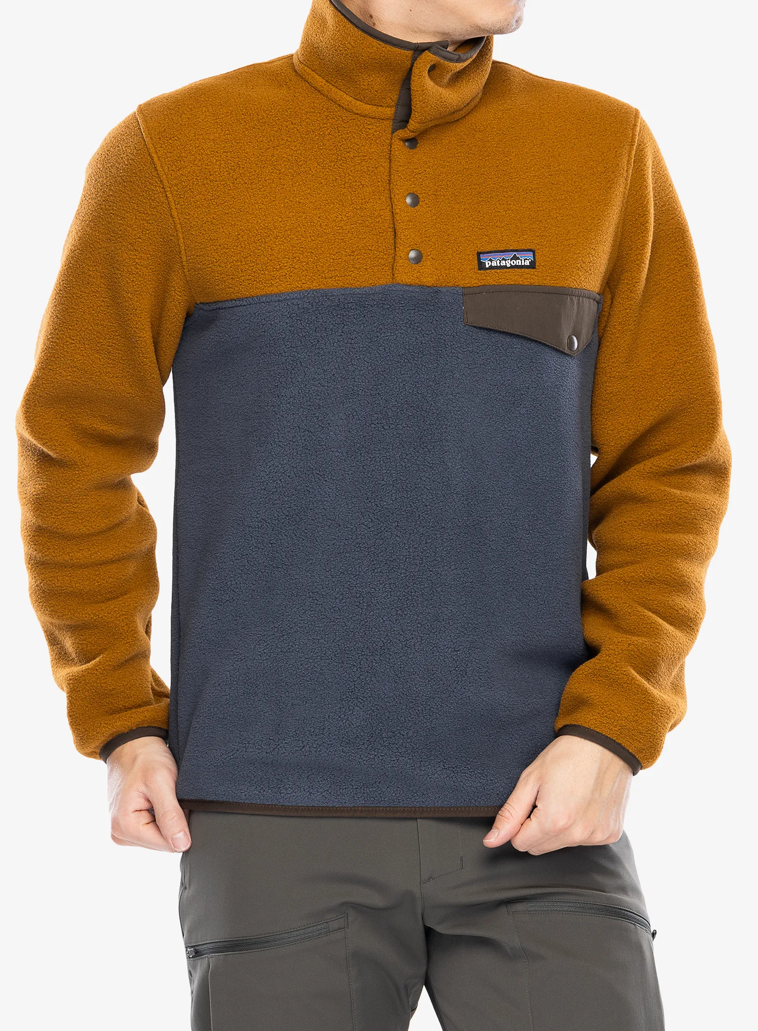 Dukserica Patagonia Lightweight Synch Snap-T Pullover - shelter brown