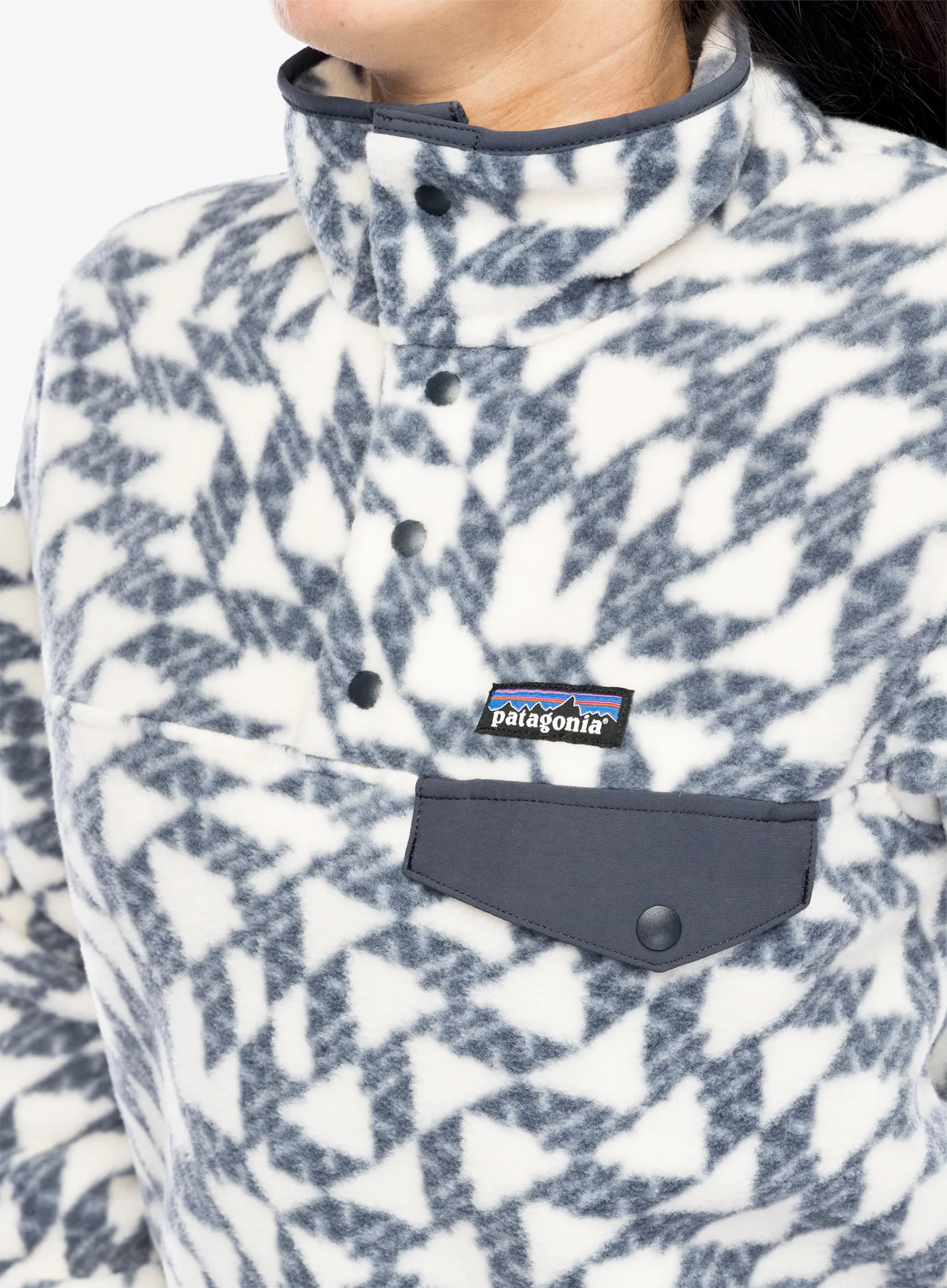 Ženska dukserica od flisa Patagonia Lightweight Synch Snap-T Pullover - synched flight small natural
