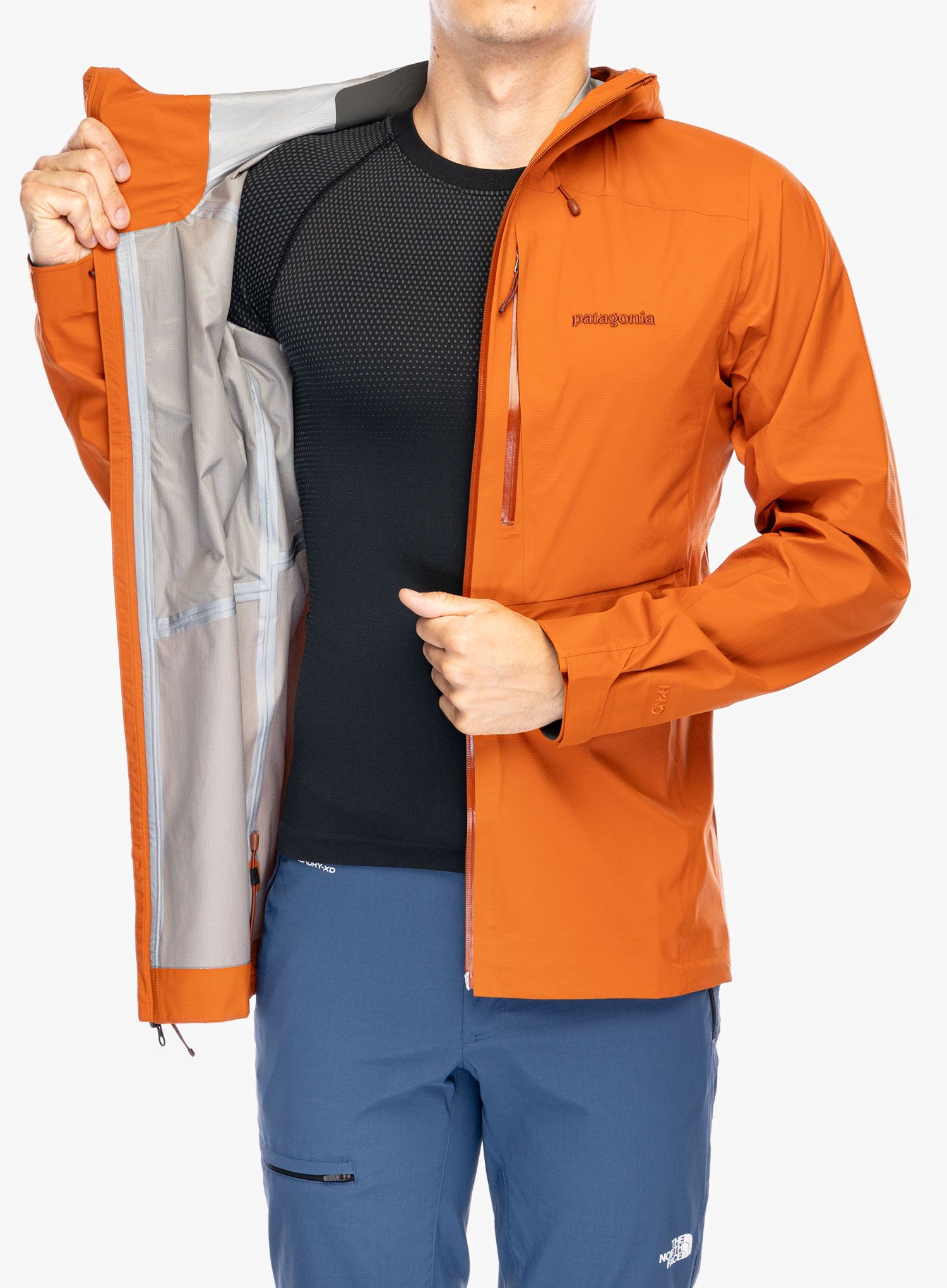 Kišna jakna Patagonia M10 Storm Jacket - redtail rust
