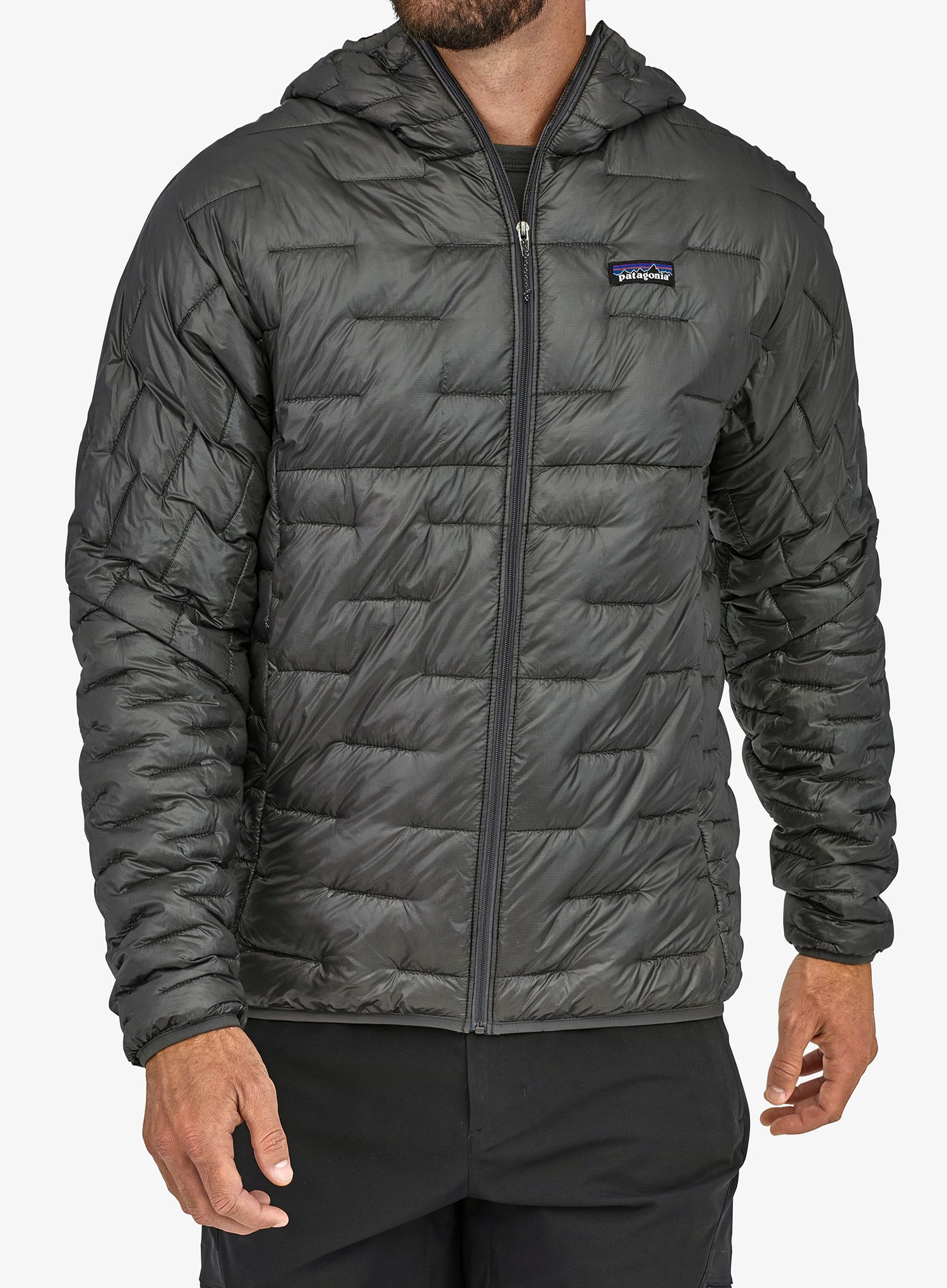 Jakna s postavom Patagonia Micro Puff Hoody - forge grey