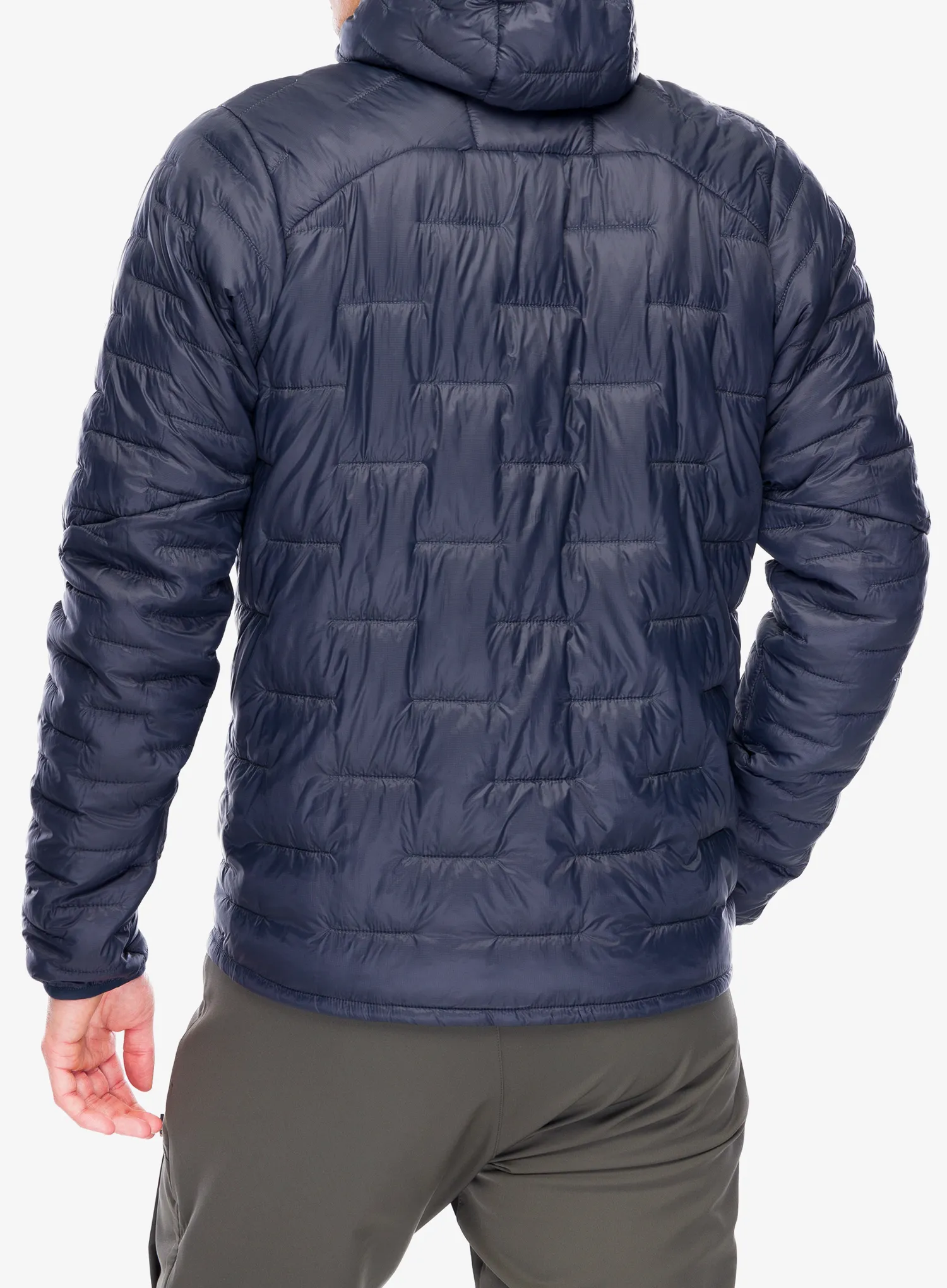 Jakna s postavom Patagonia Micro Puff Hoody - smolder blue/raptor brown blk