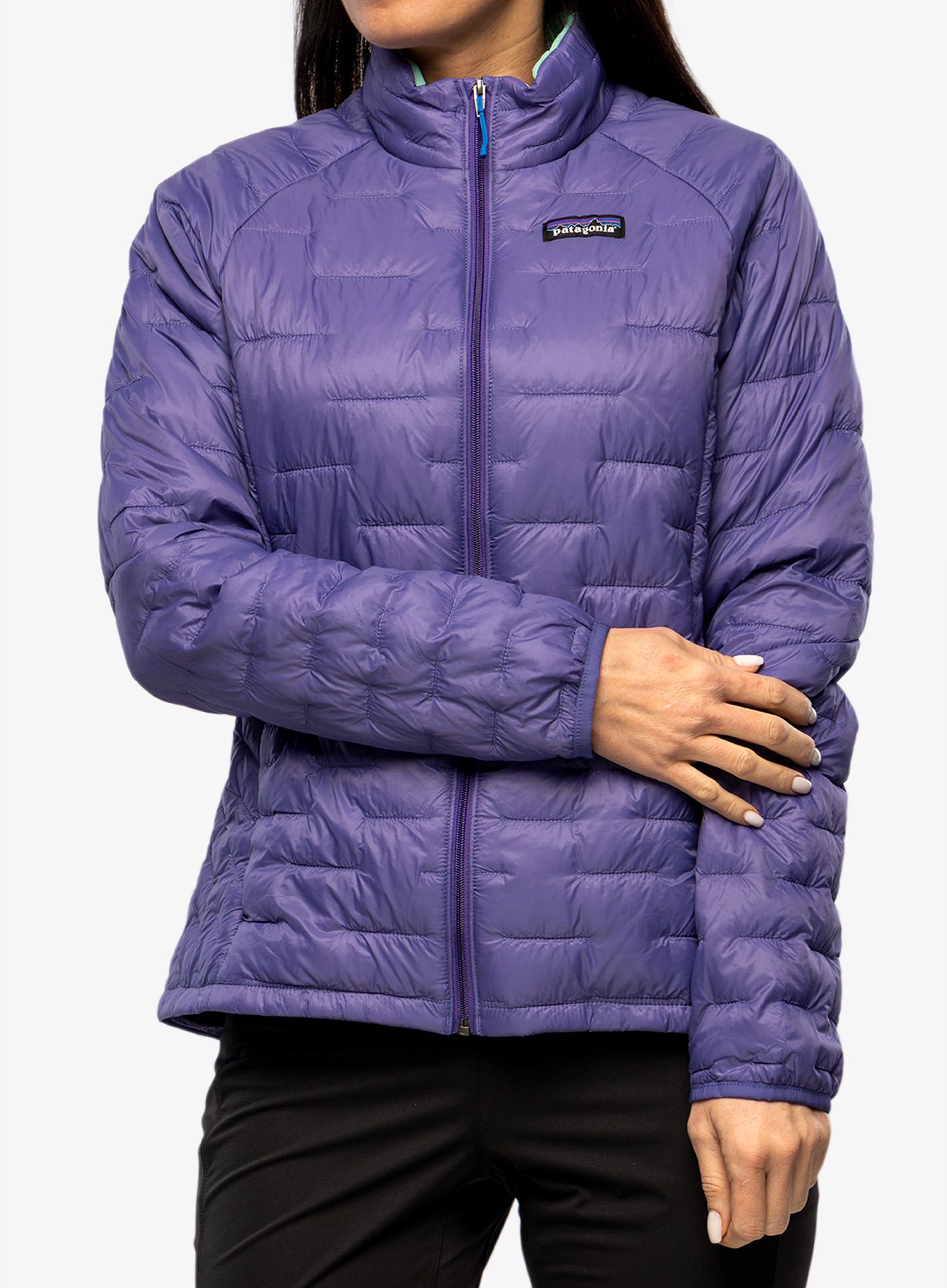 Jakna s postavom ženska Patagonia Micro Puff Jacket - perennial purple
