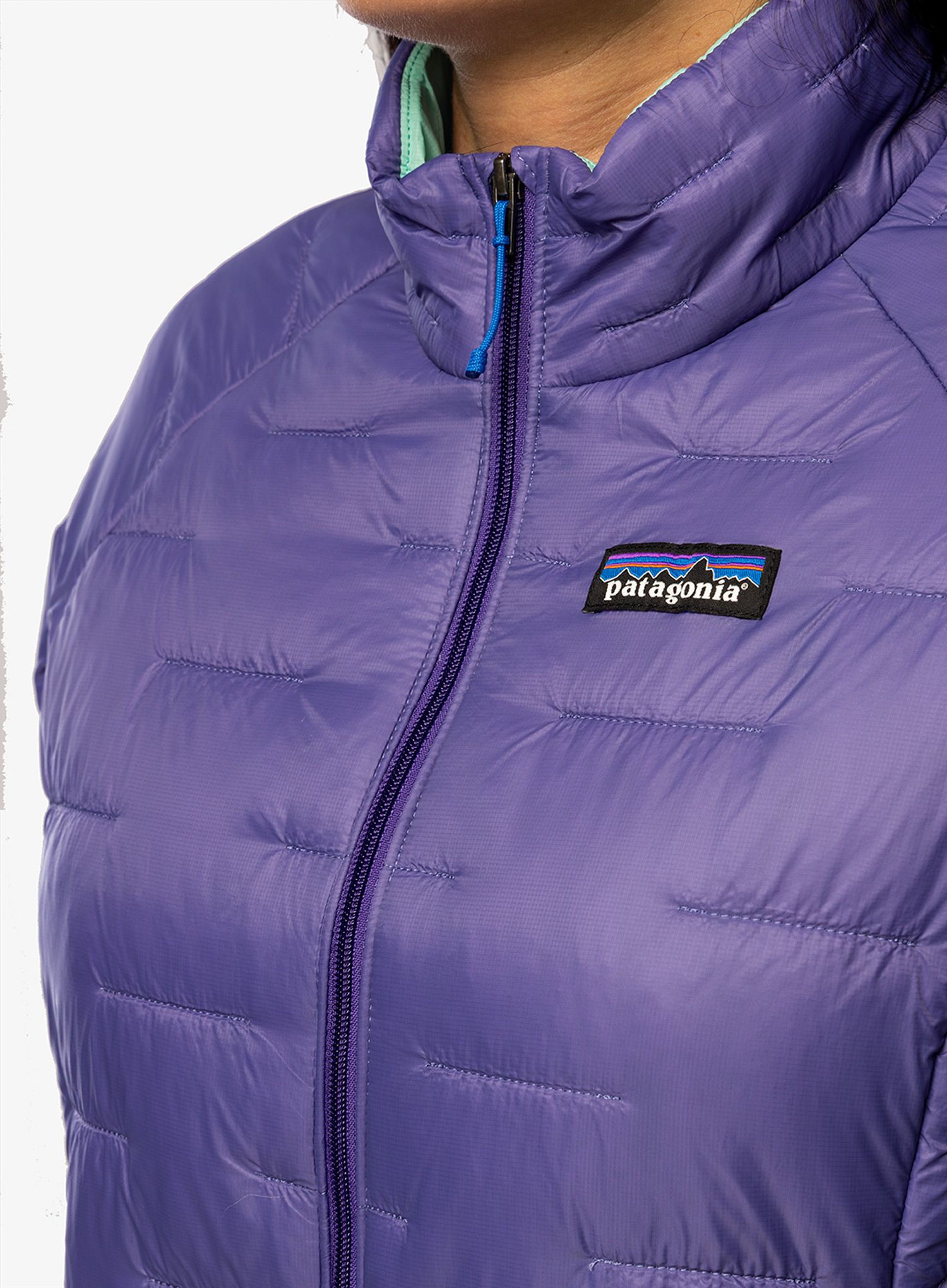 Jakna s postavom ženska Patagonia Micro Puff Jacket - perennial purple