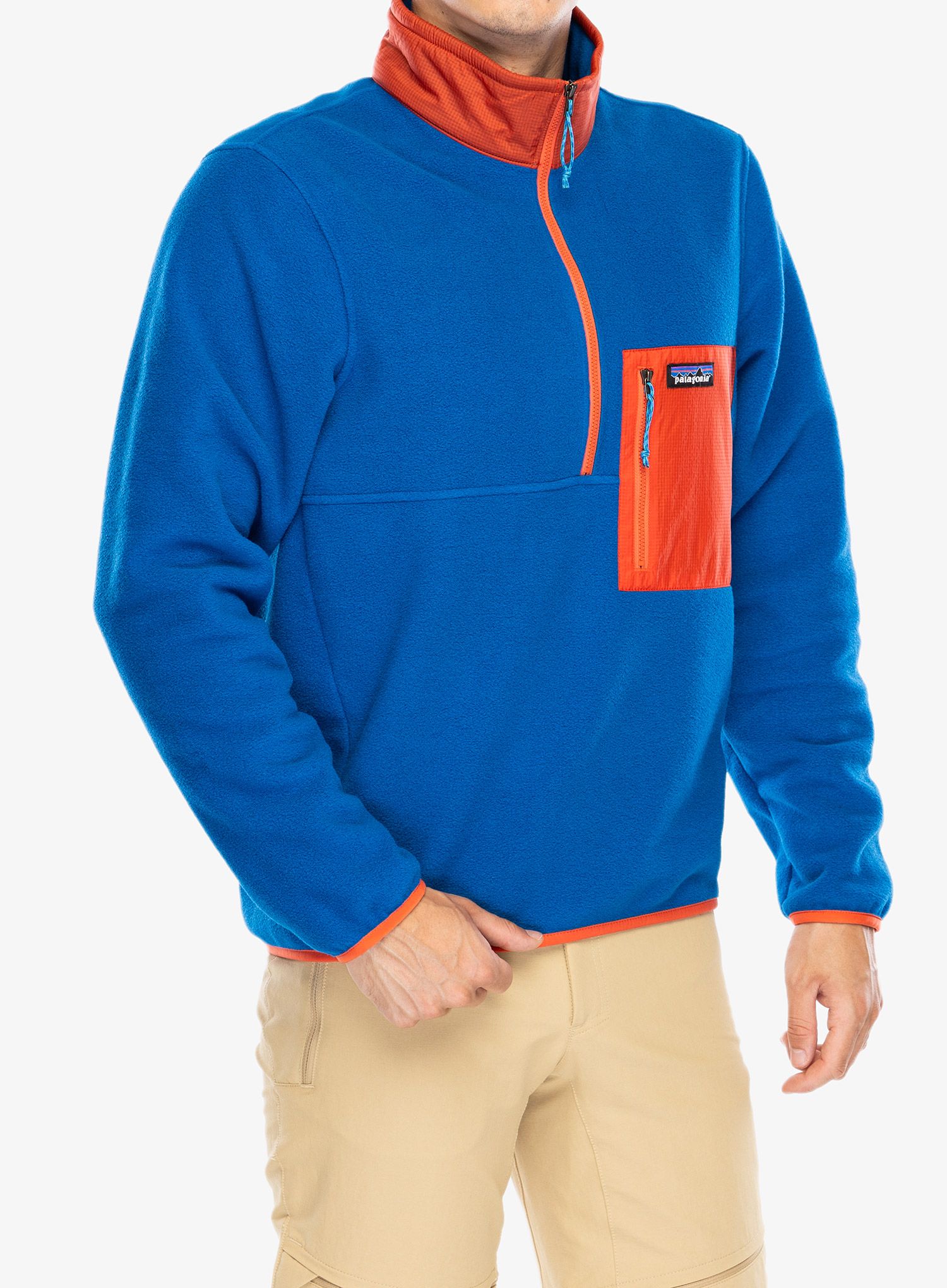 Dukserica Patagonia Microdini 1/2 Zip - endless blue