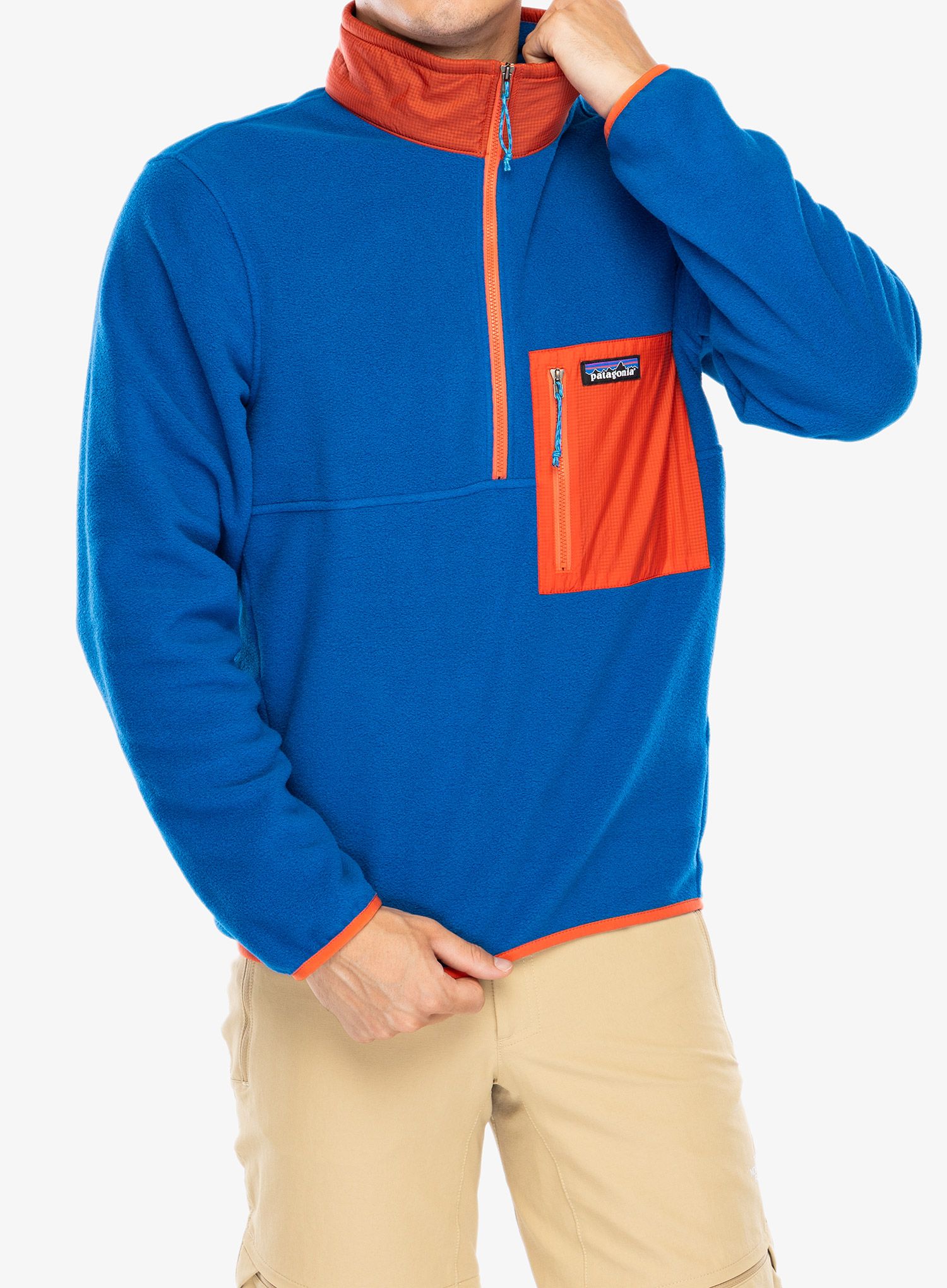 Dukserica Patagonia Microdini 1/2 Zip - endless blue