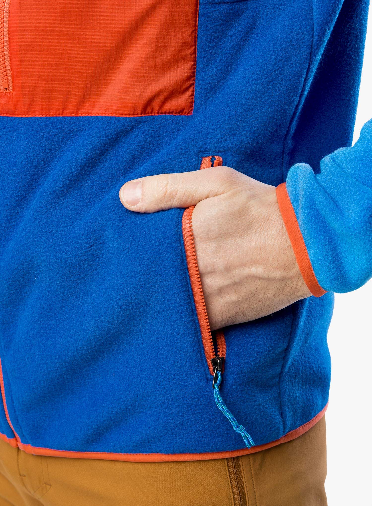 Dukserica na otkopčavanje Patagonia Microdini Hoody - endless blue