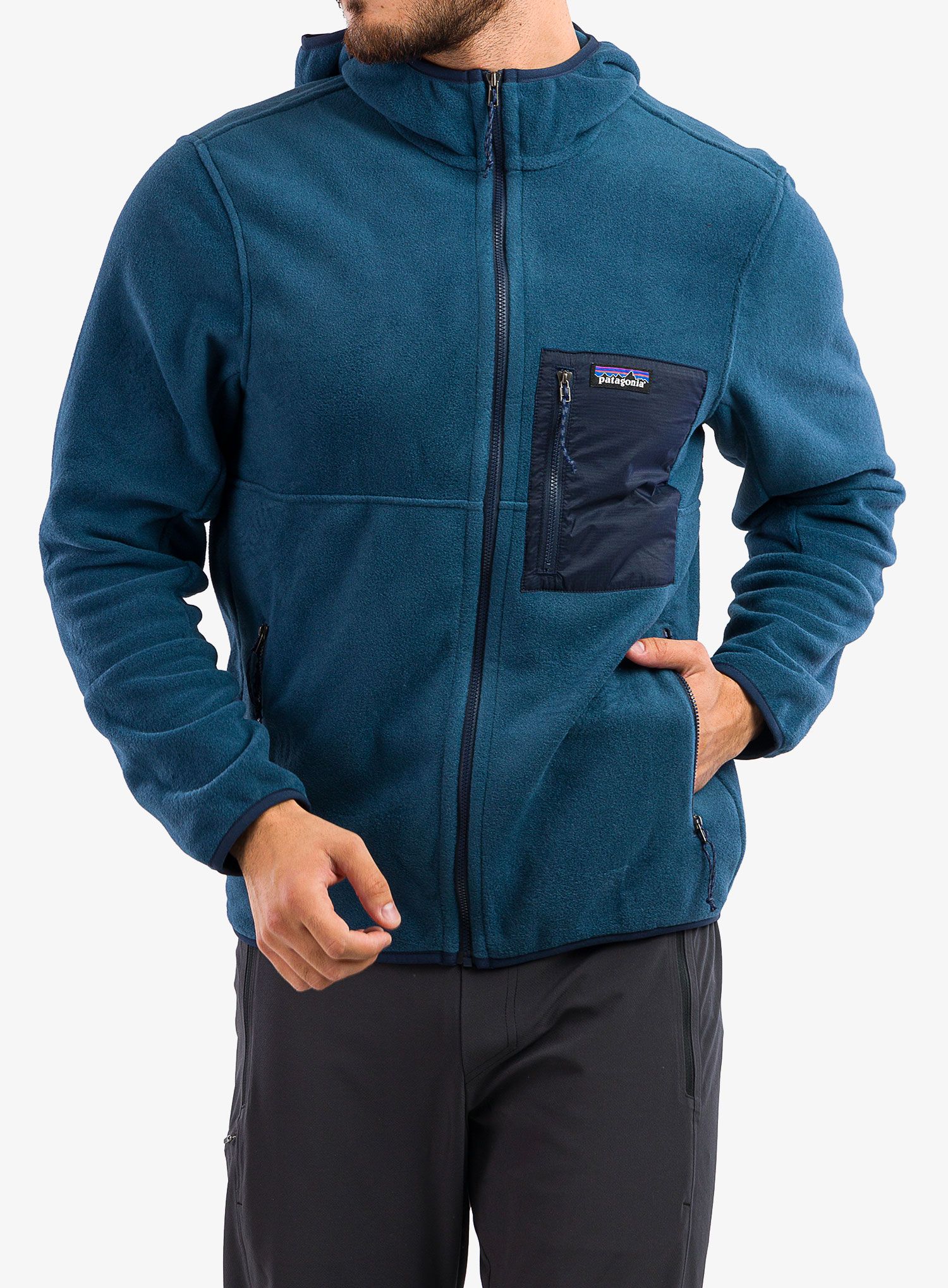 Majica s kapuljačom Patagonia Microdini Hoody - tidepool blue