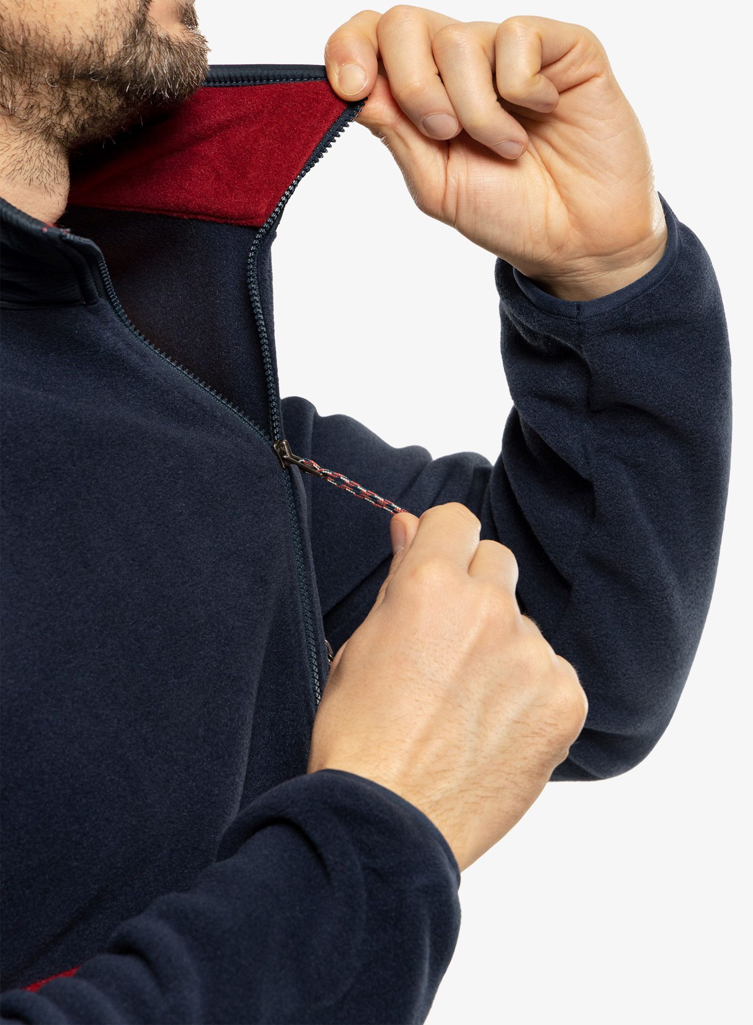 Dukserica od flisa Patagonia Microdini - wax red