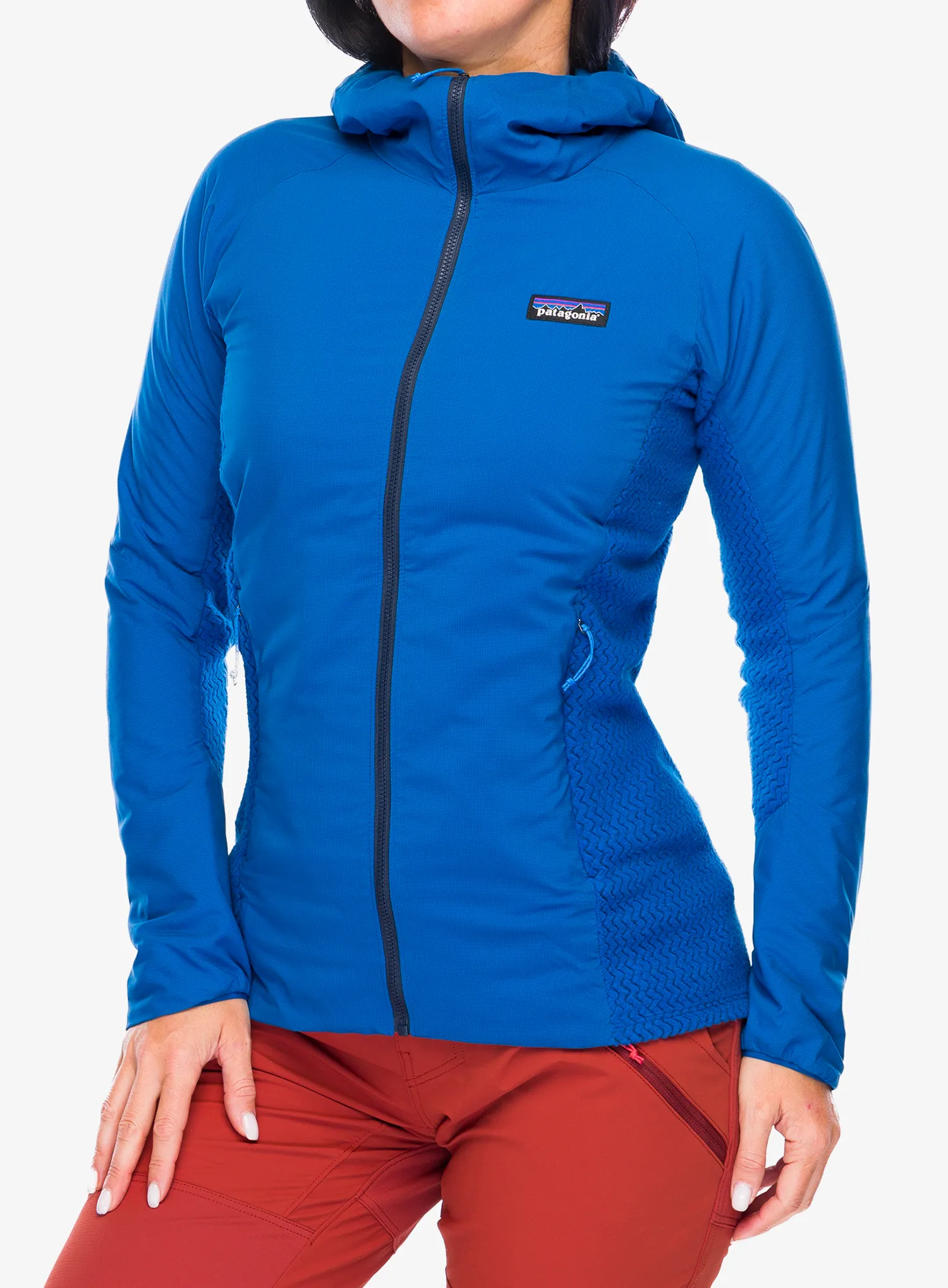 Ženska hibridna jakna Patagonia Nano-Air Light Hybrid Hoody - endles blue