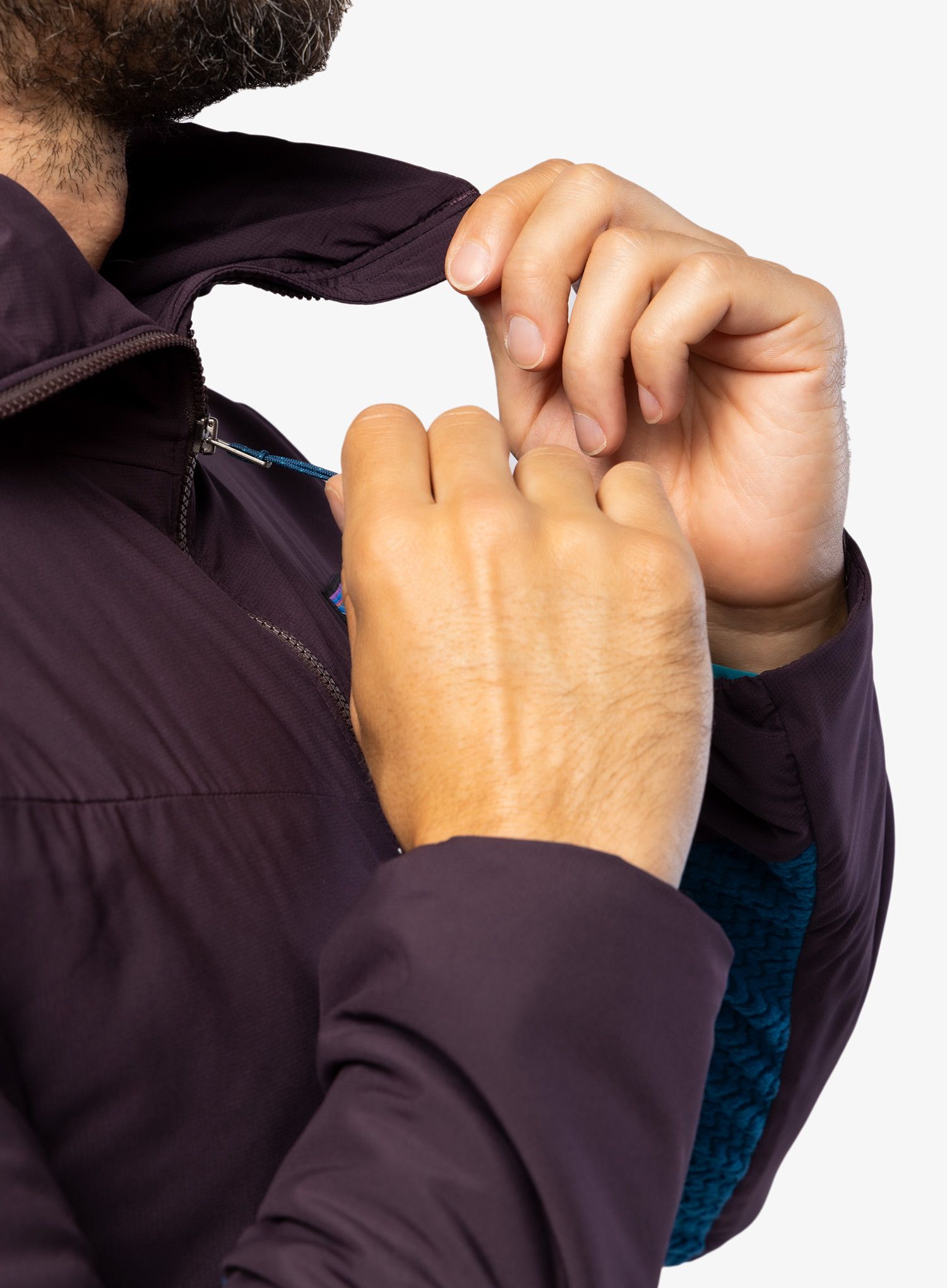 Jakna Patagonia Nano-Air Light Hybrid Hoody - obsidian plum