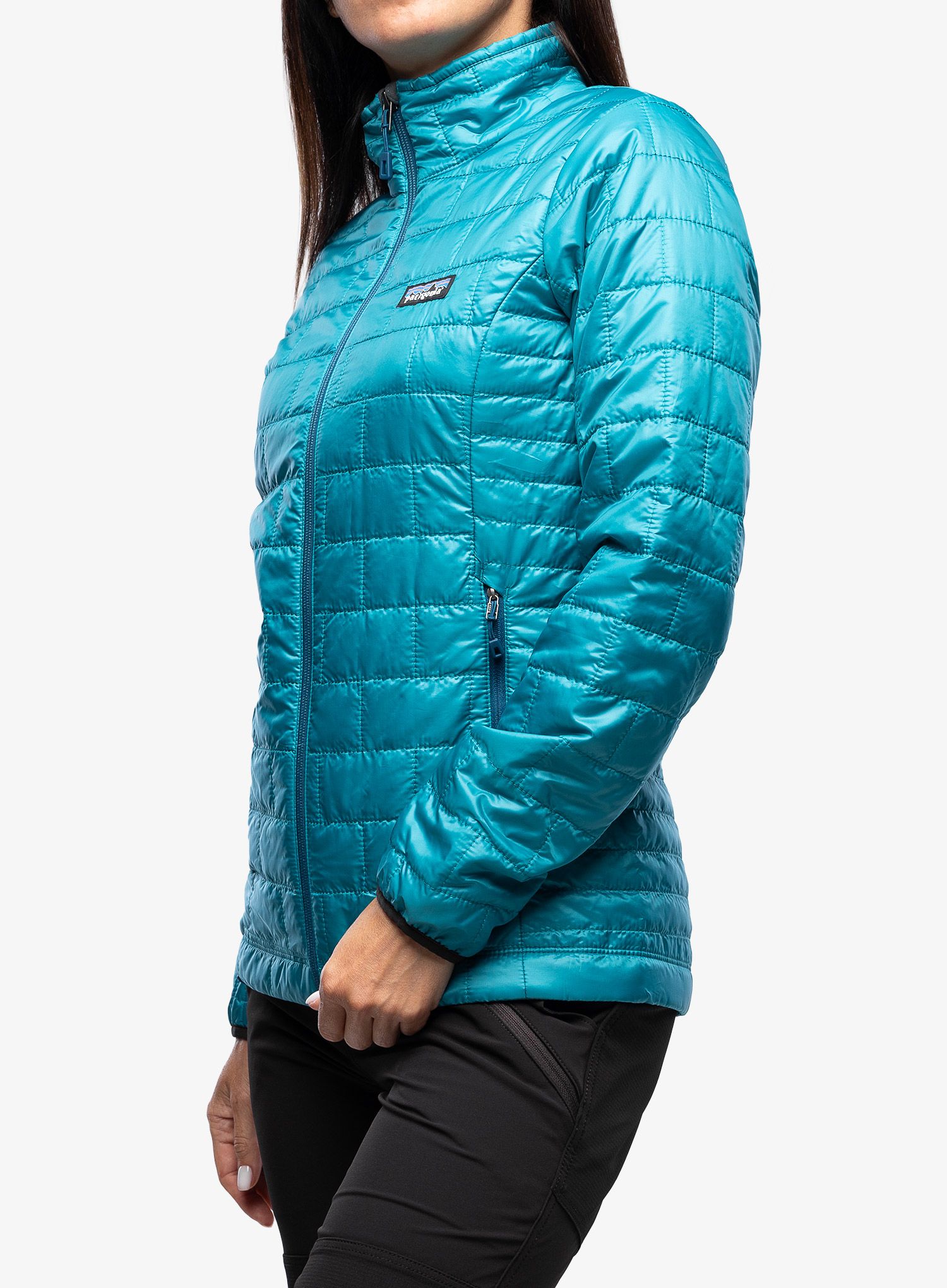 Jakna s postavom ženska Patagonia Nano Puff Jacket - belay blue