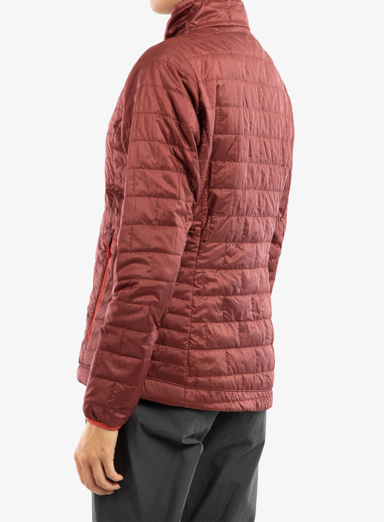 Jakna s postavom ženska Patagonia Nano Puff Jacket - sequoia red