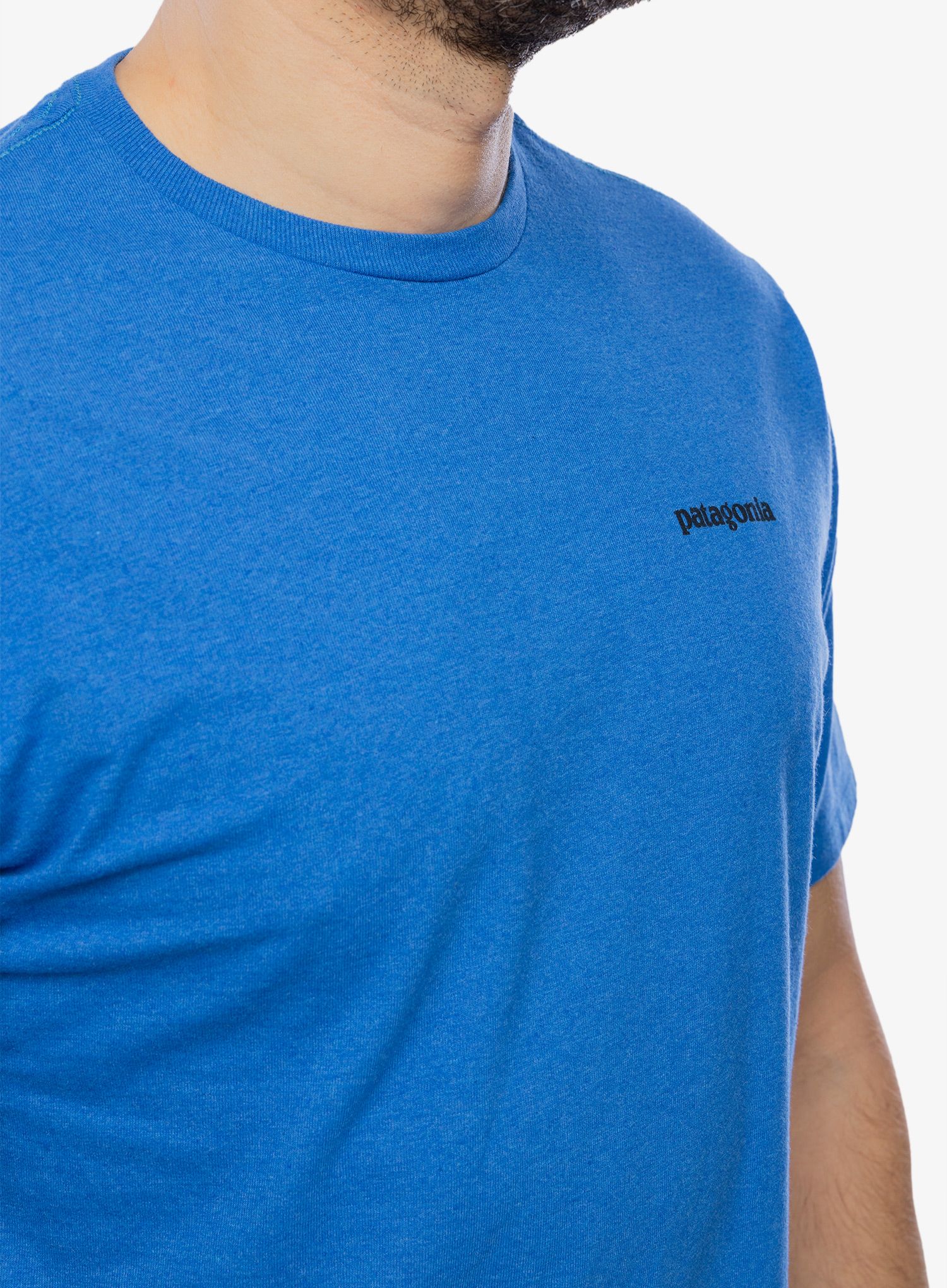 Majica Patagonia P-6 Logo Responsibili-Tee - p-6 outline/blue