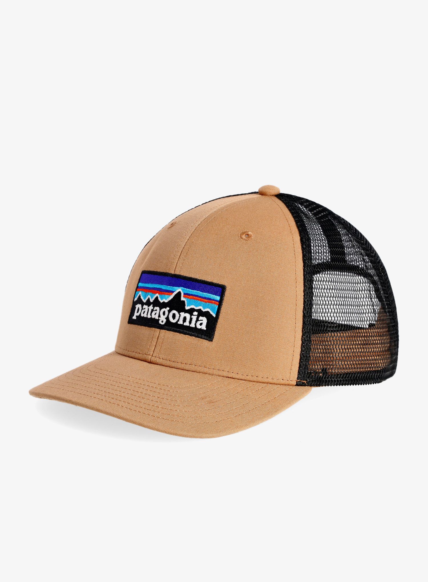 Kačket Patagonia P-6 Logo Trucker Hat - greyling brown