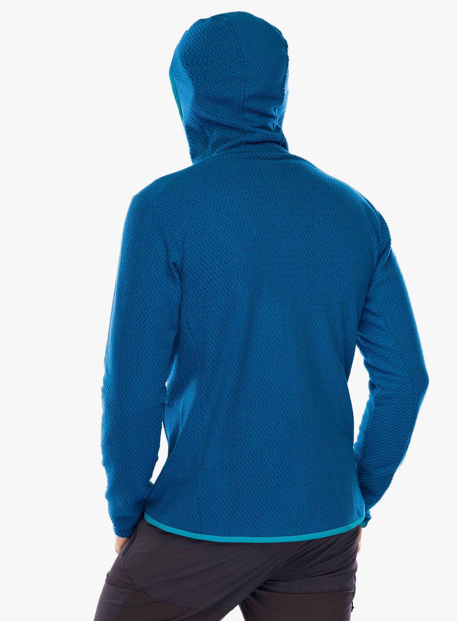 Dukserica od flisa Patagonia R1 Air Full-Zip Hoody - lagom blue