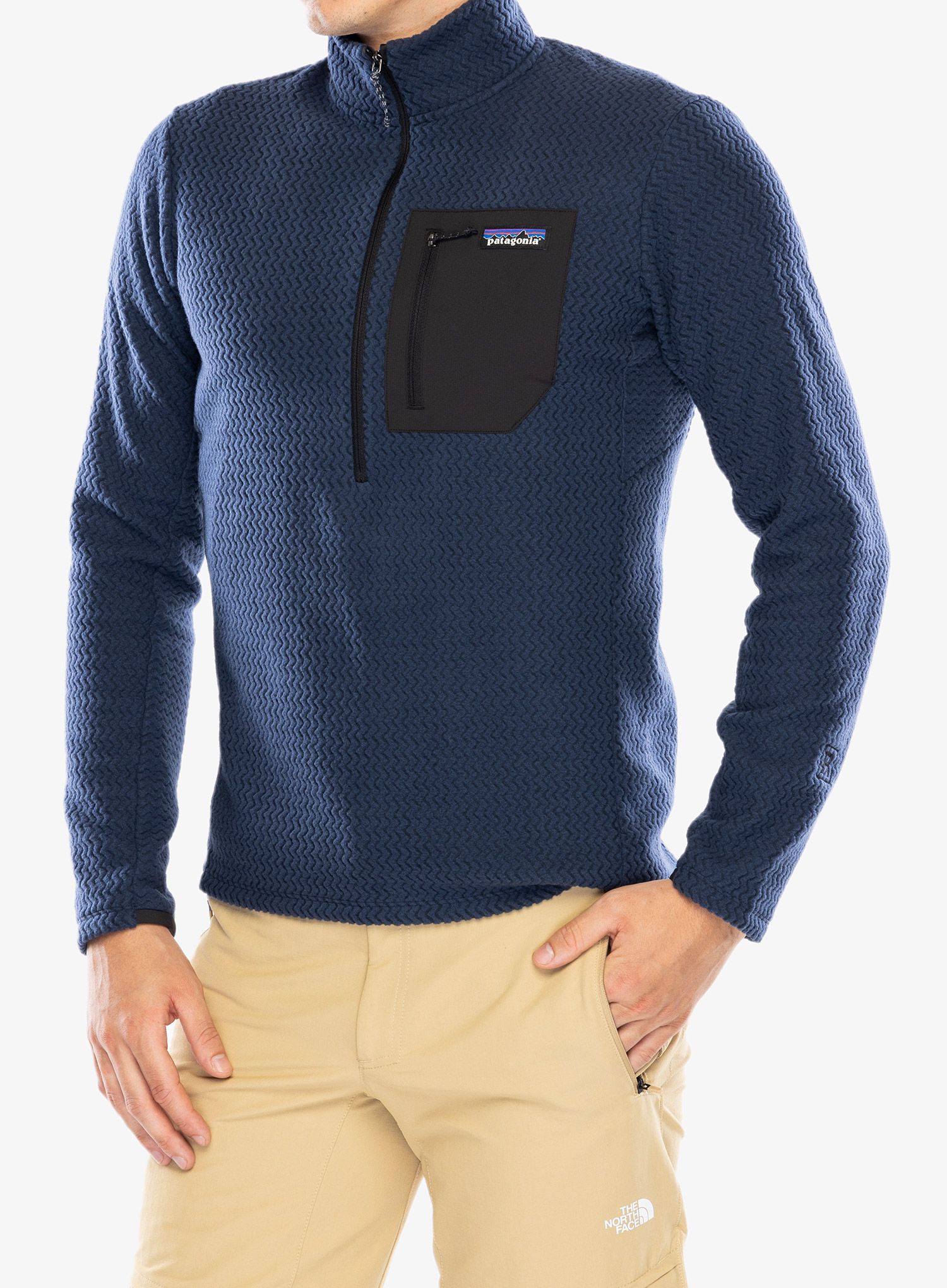 Dukserica Patagonia R1 Air Zip Neck - new navy