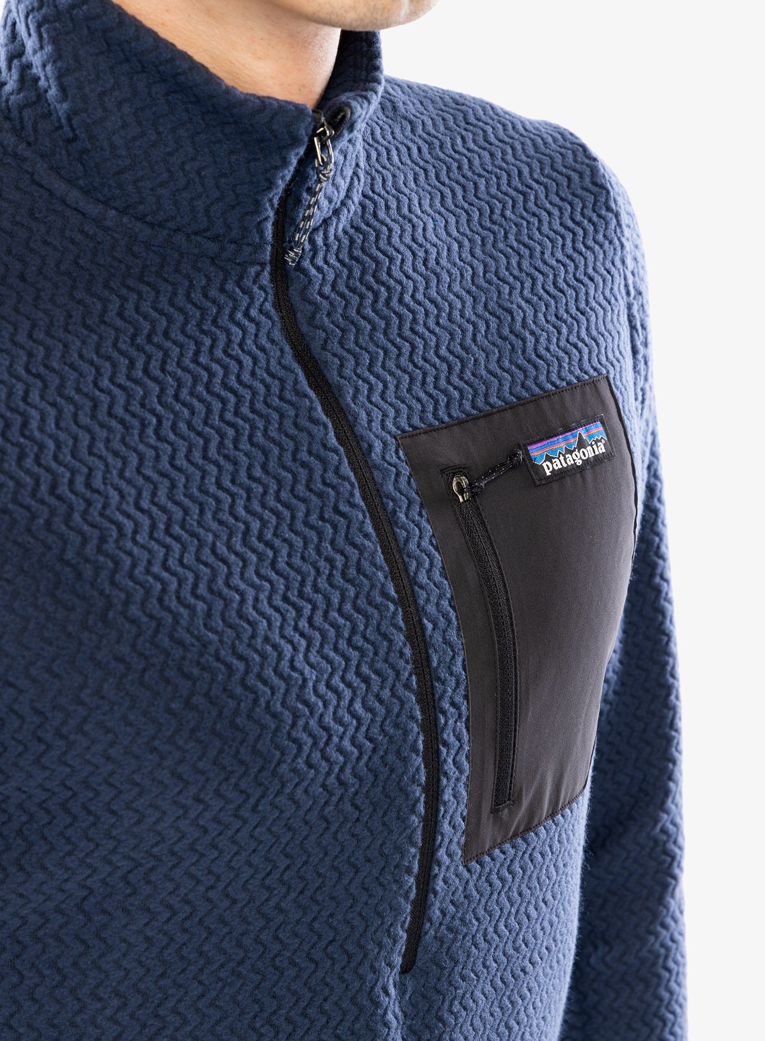 Dukserica Patagonia R1 Air Zip Neck - new navy