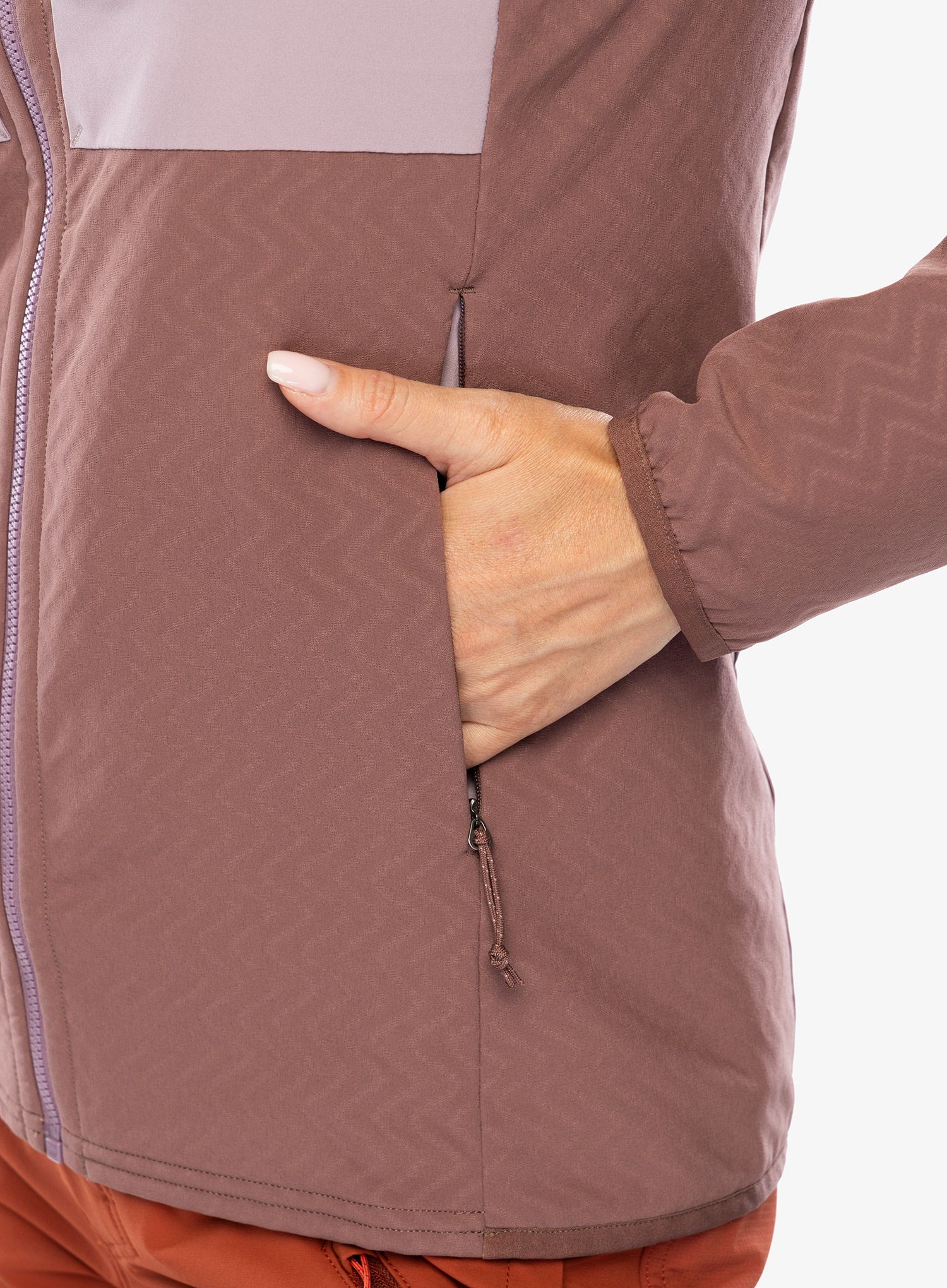 Ženska softshell jakna Patagonia R2 CrossStrata Jacket - dulse mauve