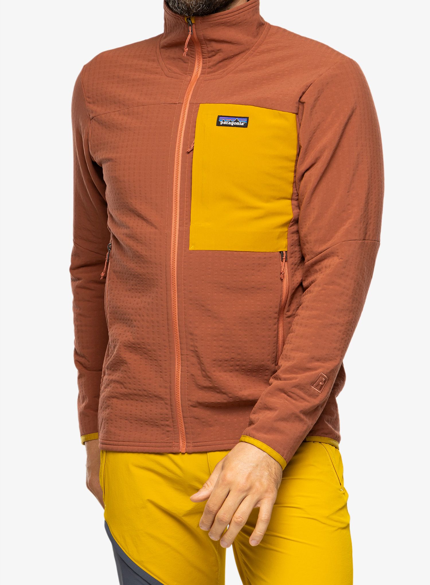 Softshell jakna Patagonia R2 TechFace Jkt - burl red