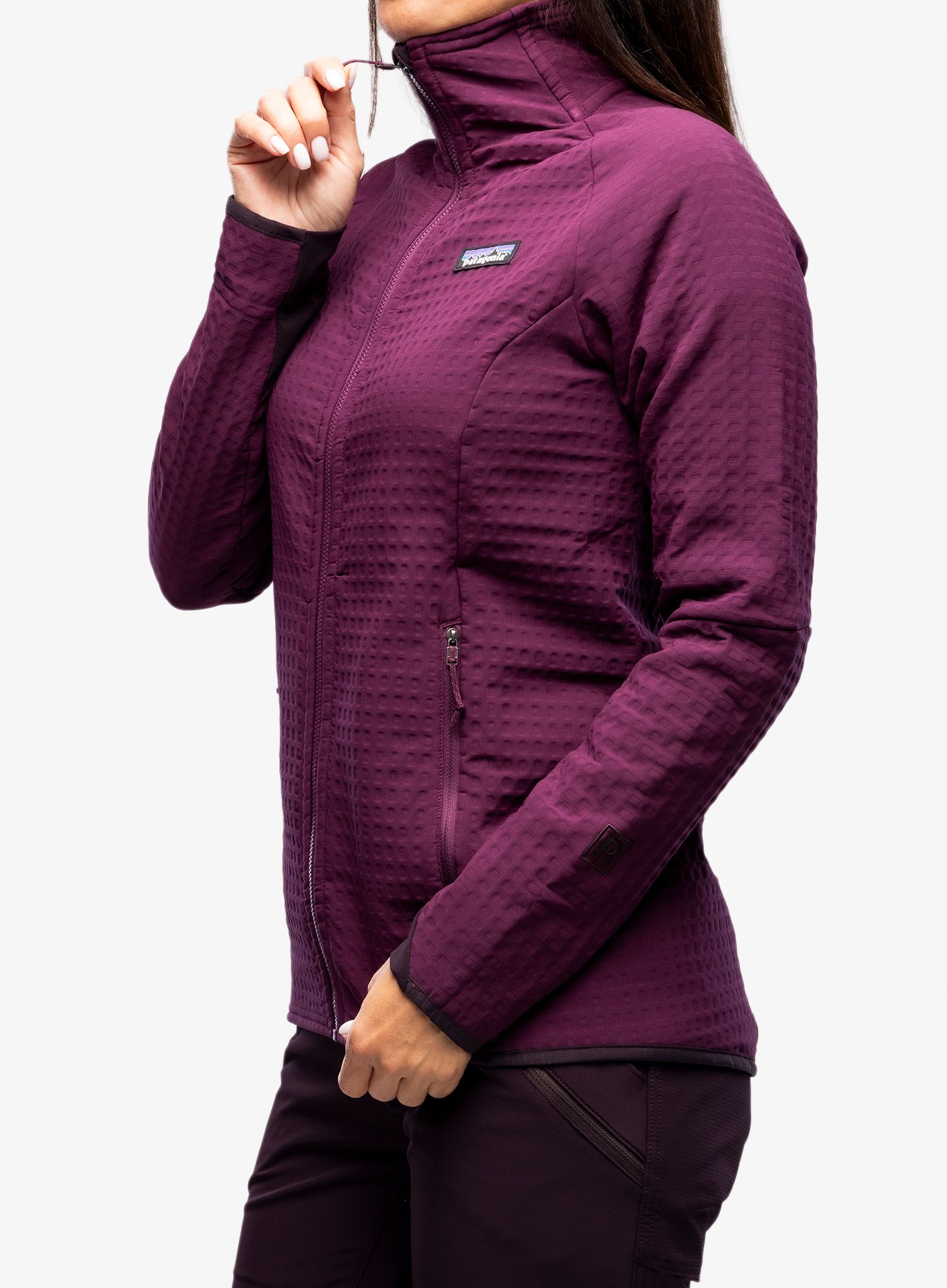 Ženska jakna Patagonia R2 TechFace Jkt - night plum