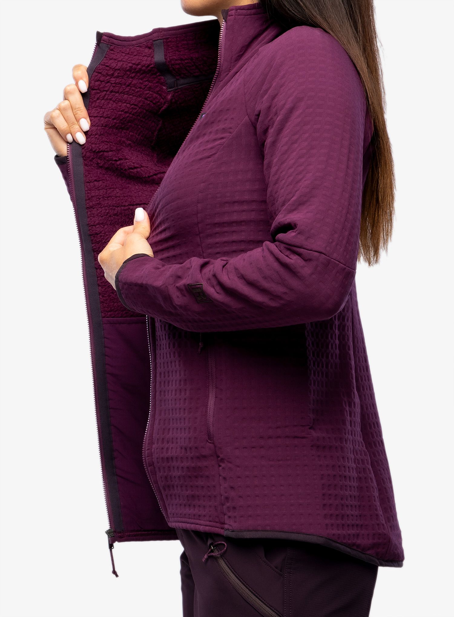 Ženska jakna Patagonia R2 TechFace Jkt - night plum