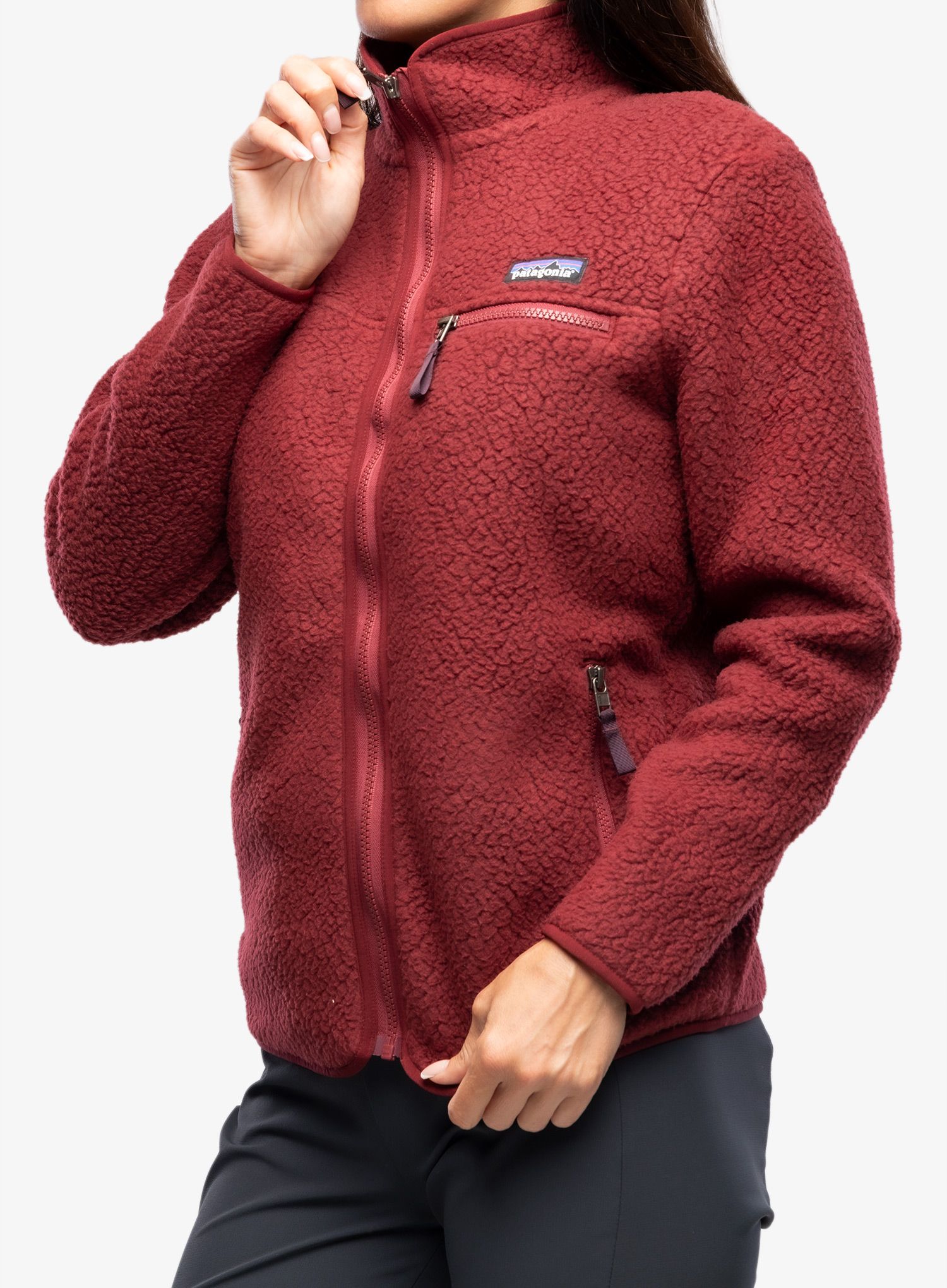 Ženska jakna od flisa Patagonia Retro Pile Jacket - carmine red