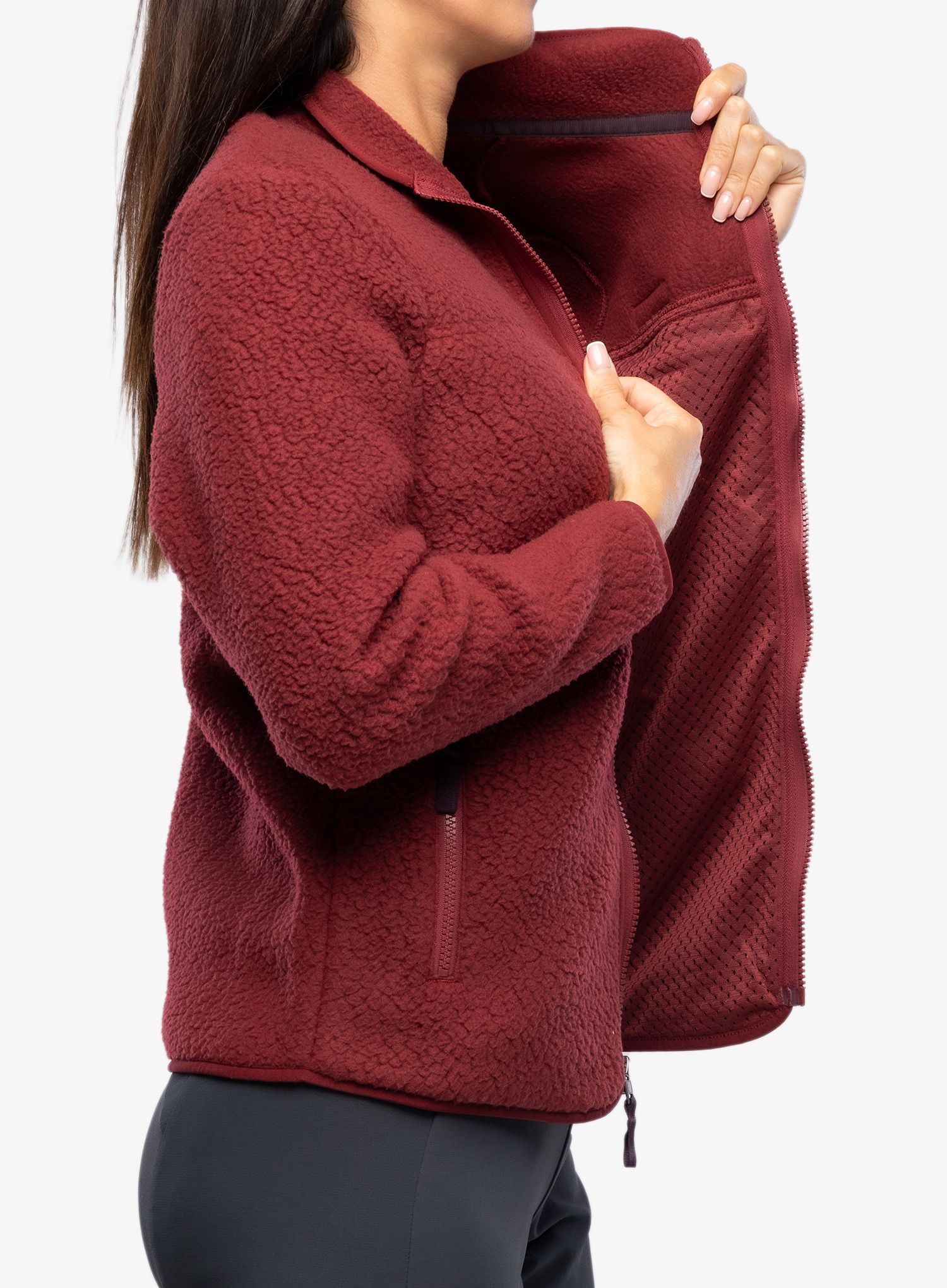 Ženska jakna od flisa Patagonia Retro Pile Jacket - carmine red