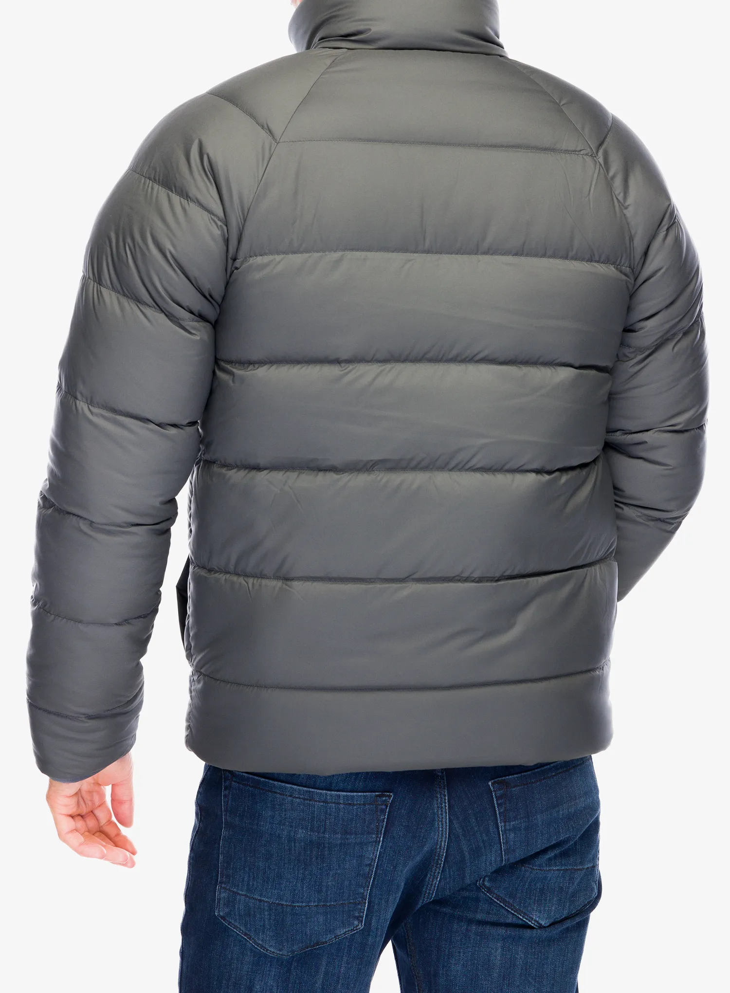 Pernata jakna Patagonia Reversible Silent Down Jacket - forge grey