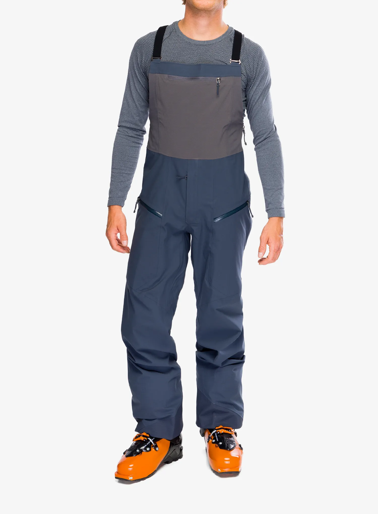Planinske hlače Patagonia Snowdrifter Bibs - smolder blue