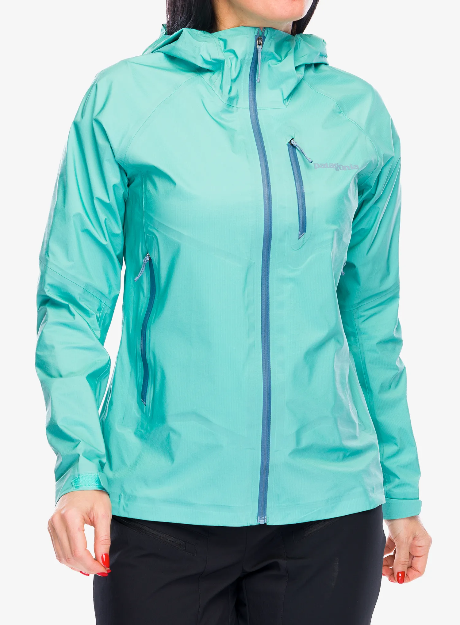Ženska jakna za planine Patagonia Storm 10 Jacket - fresh teal