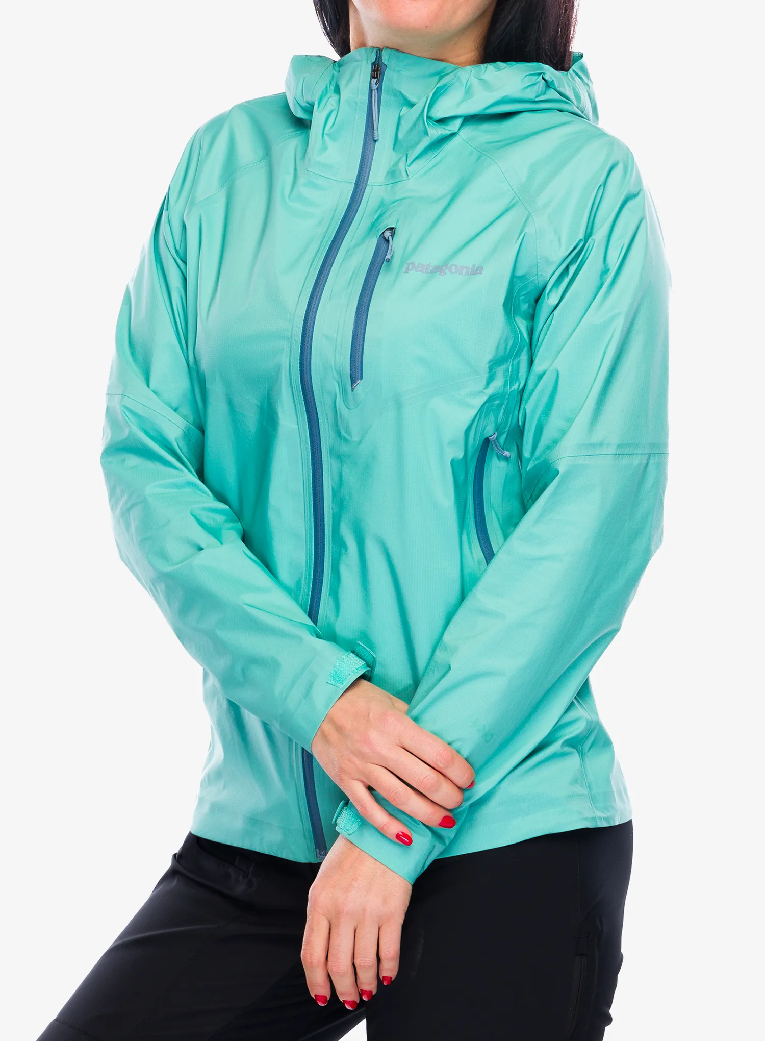 Ženska jakna za planine Patagonia Storm 10 Jacket - fresh teal
