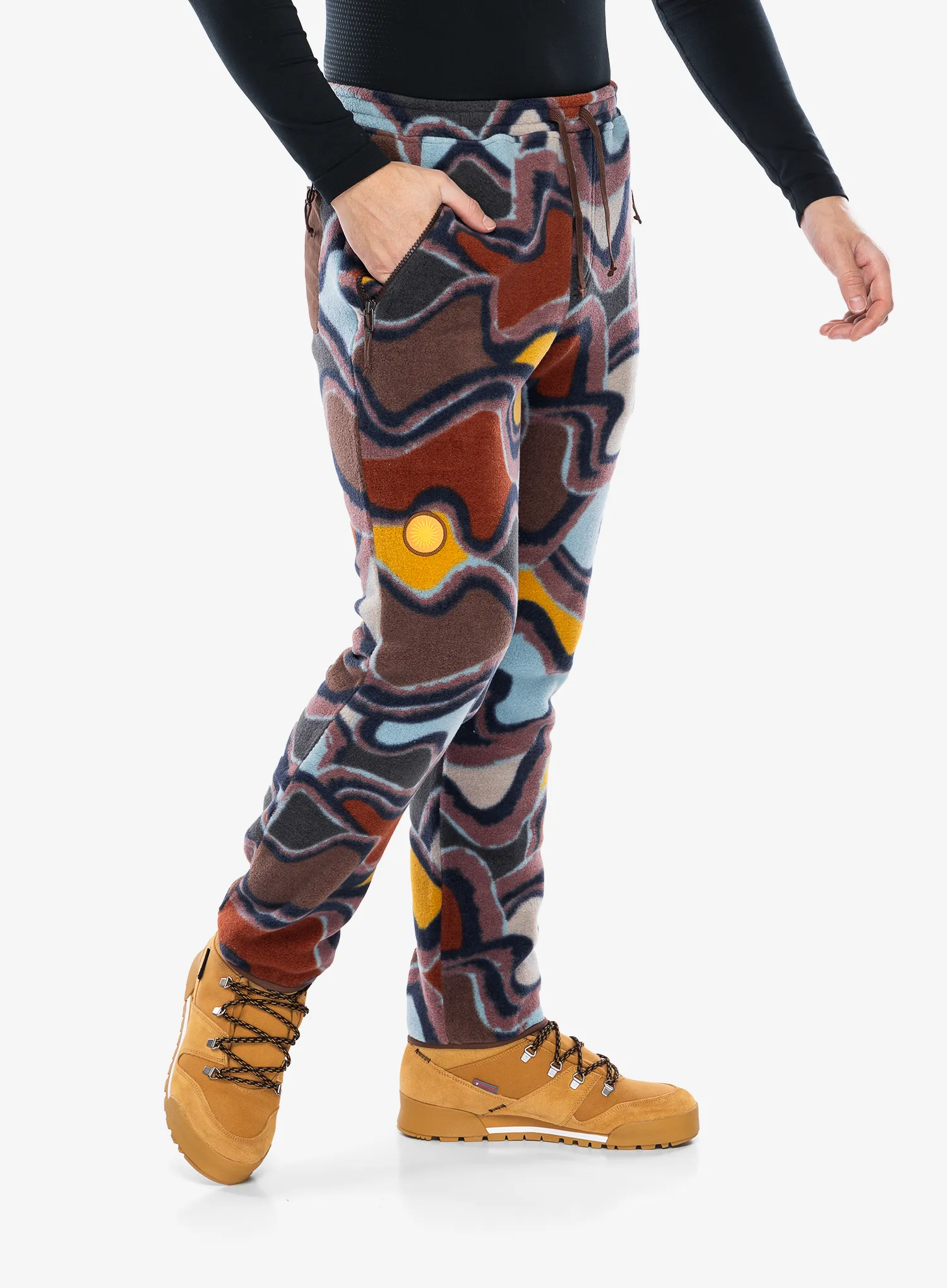 Hlače Patagonia Synch Pants - currents dulse mauve