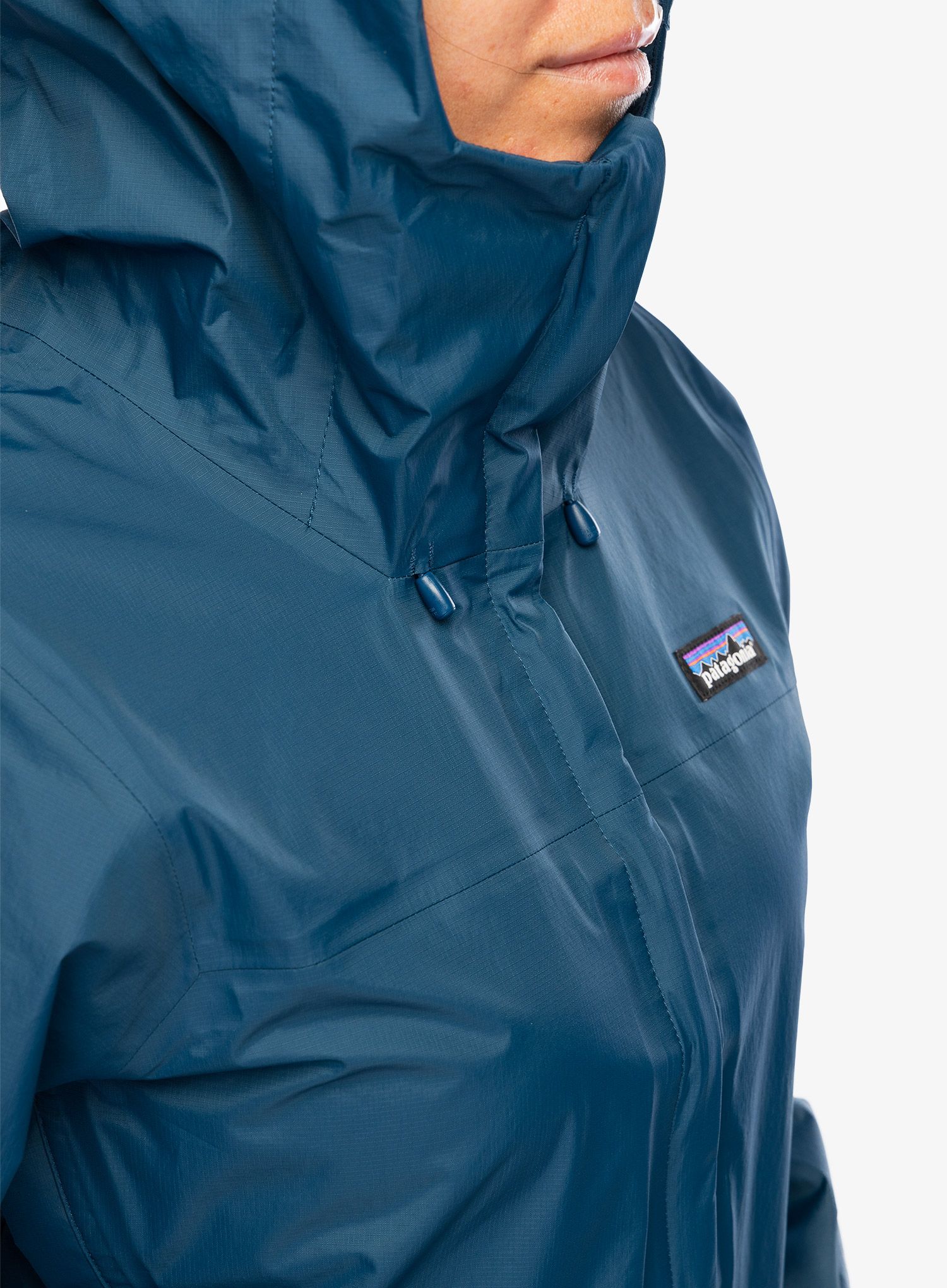 Ženska jakna s membranom Patagonia Torrentshell 3L Jacket - lagom blue