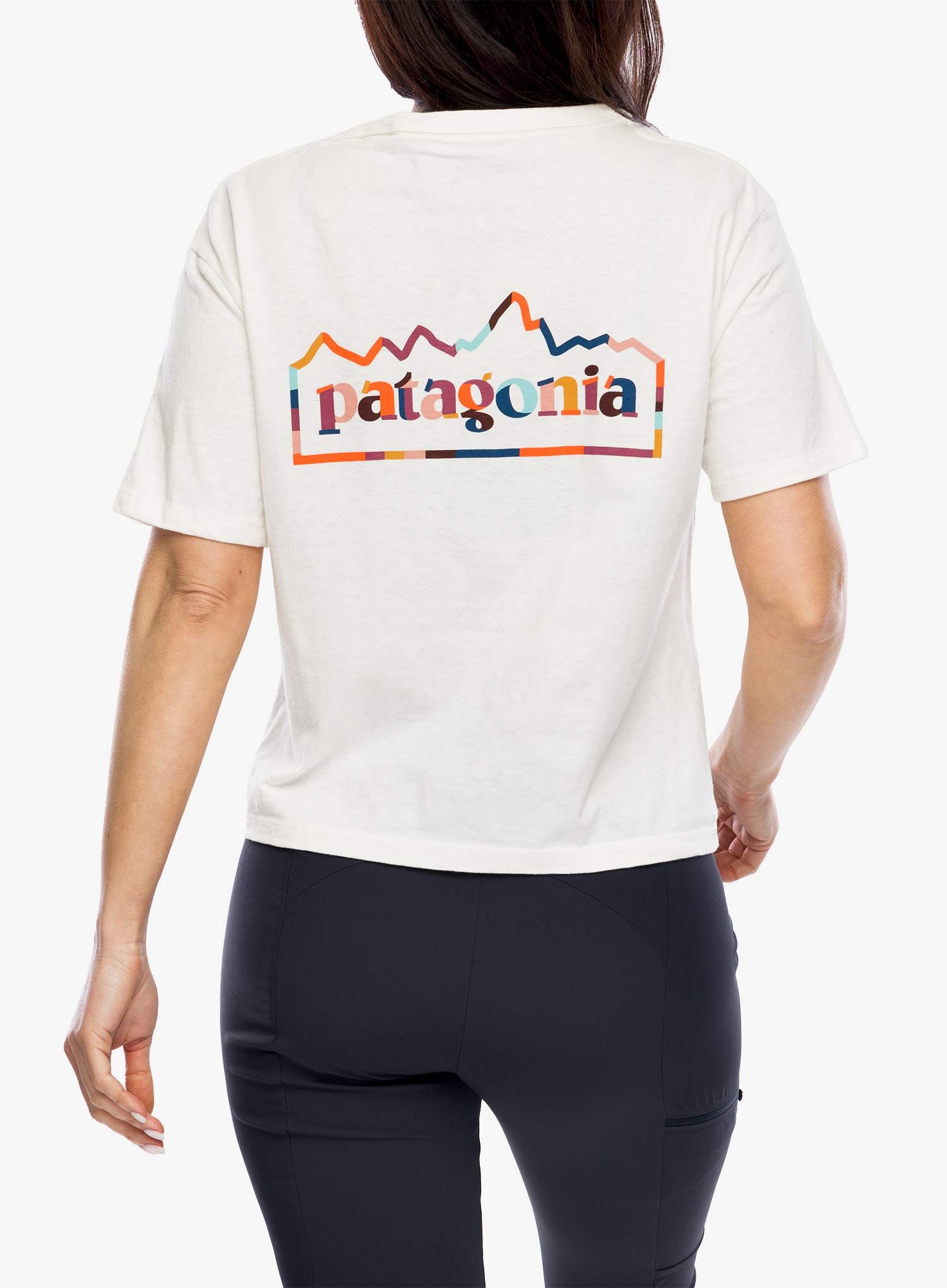 Ženska pamučna majica Patagonia Unity Fitz Easy Cut Responsibili-Tee - birch white