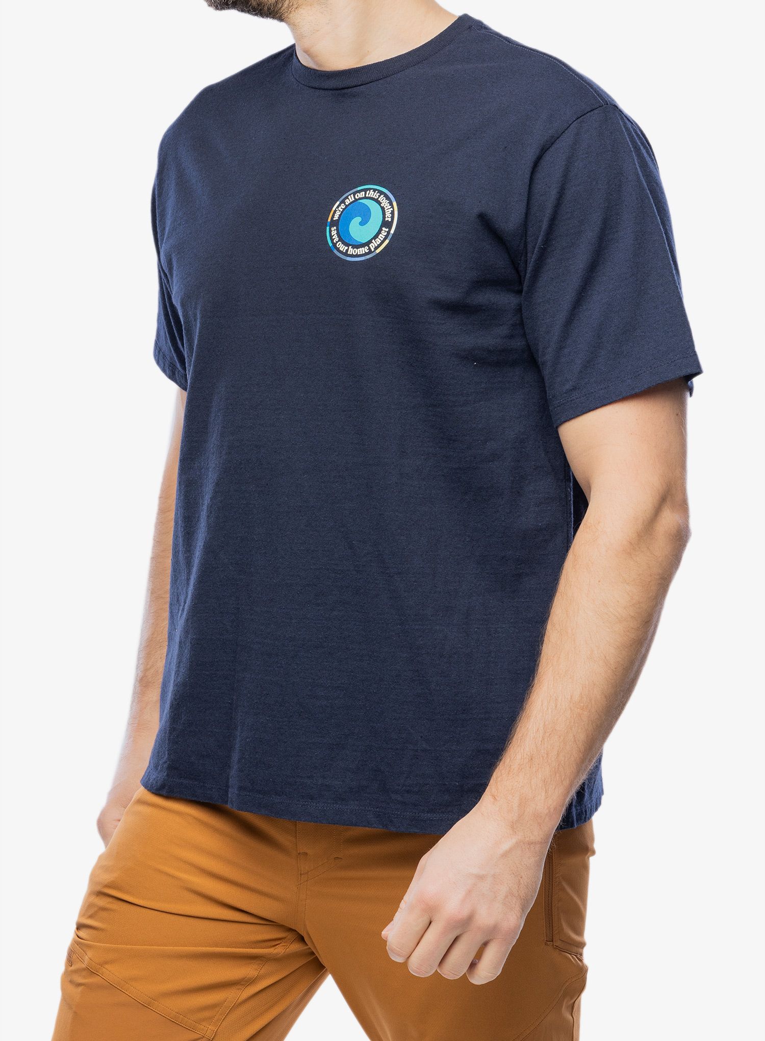 Majica s tiskom Patagonia Unity Fitz Responsibili-Tee - new navy