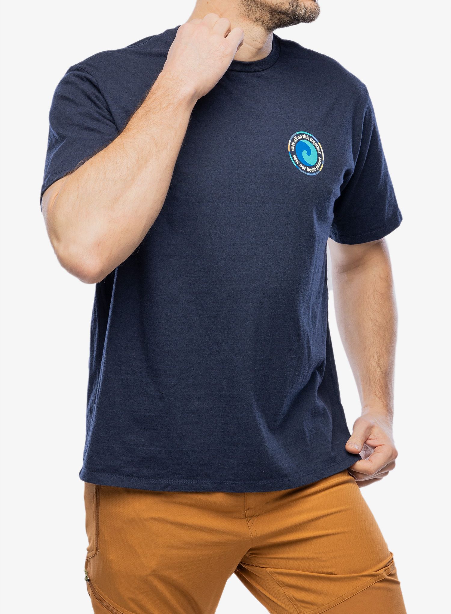 Majica s tiskom Patagonia Unity Fitz Responsibili-Tee - new navy
