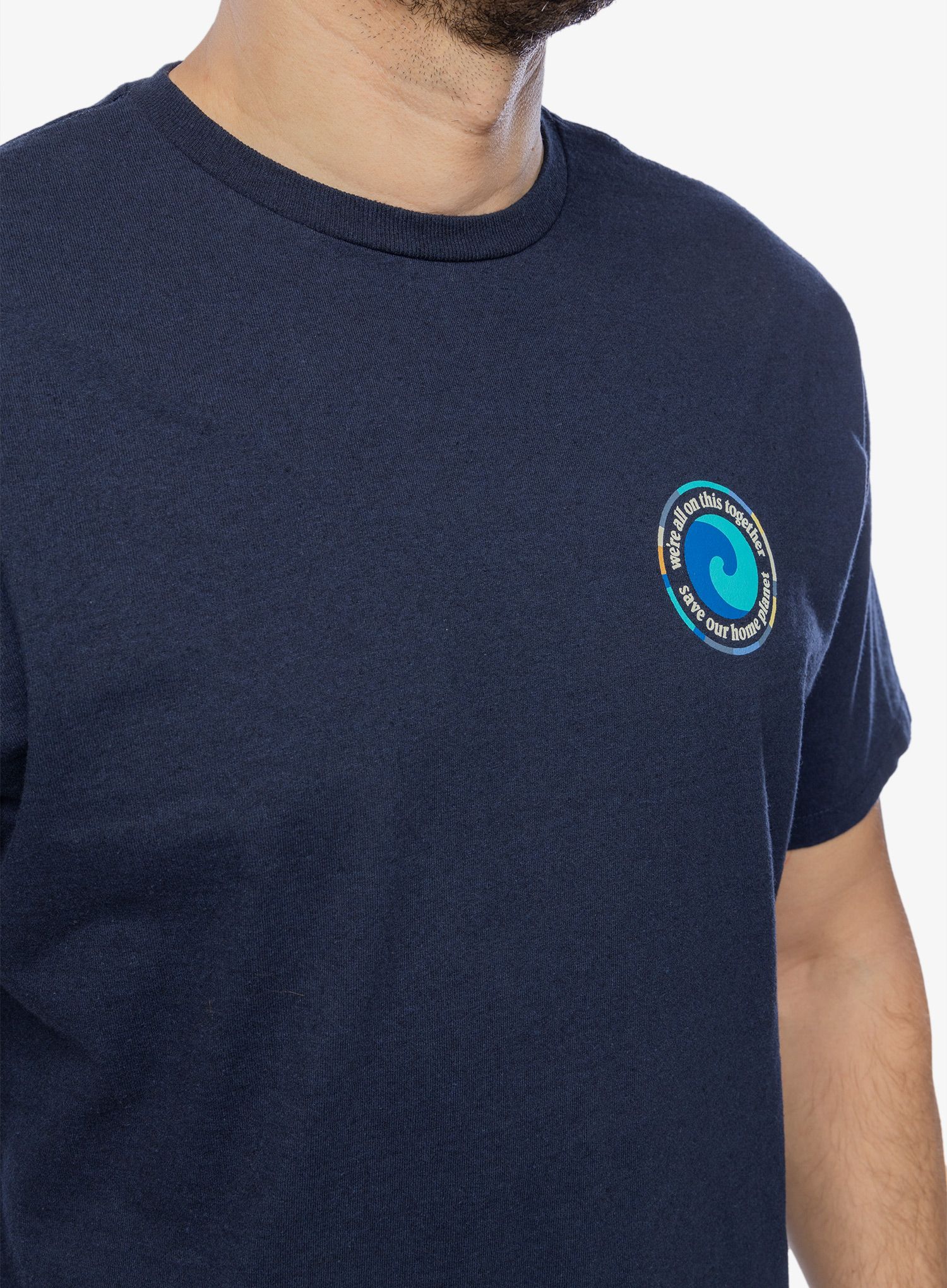 Majica s tiskom Patagonia Unity Fitz Responsibili-Tee - new navy