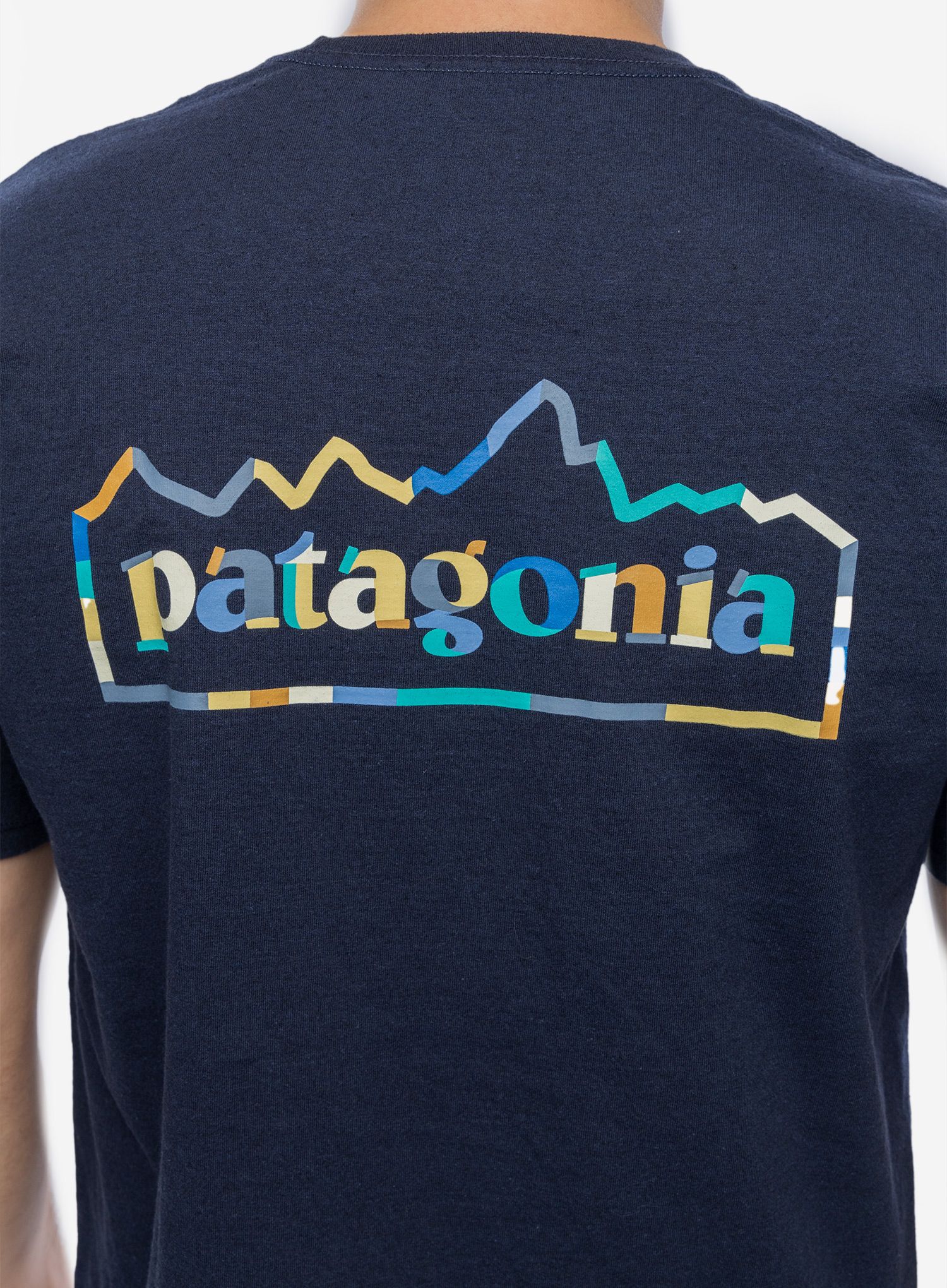 Majica s tiskom Patagonia Unity Fitz Responsibili-Tee - new navy