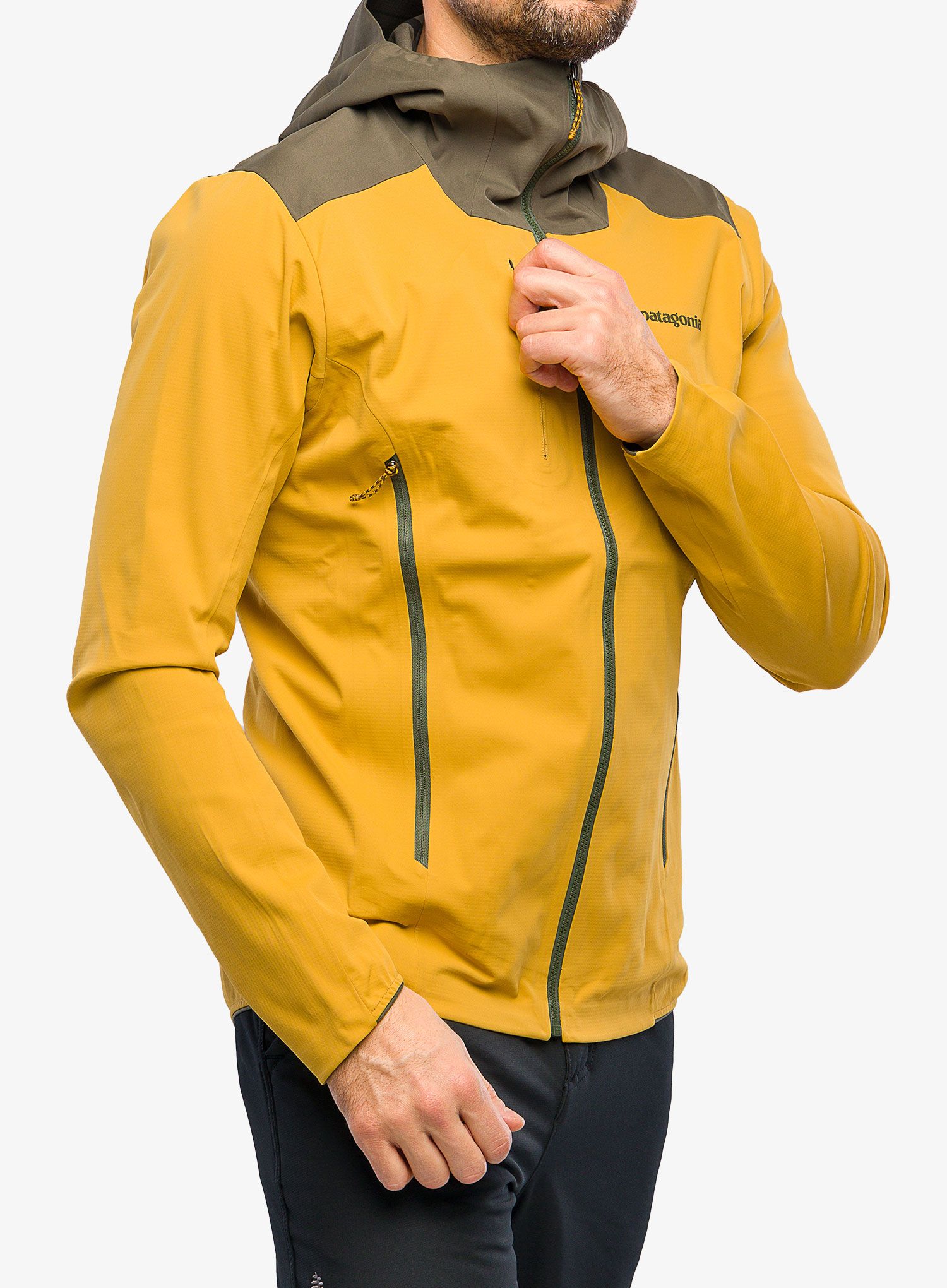 Jakna za turno skijanje Patagonia Upstride Jacket - cabin gold