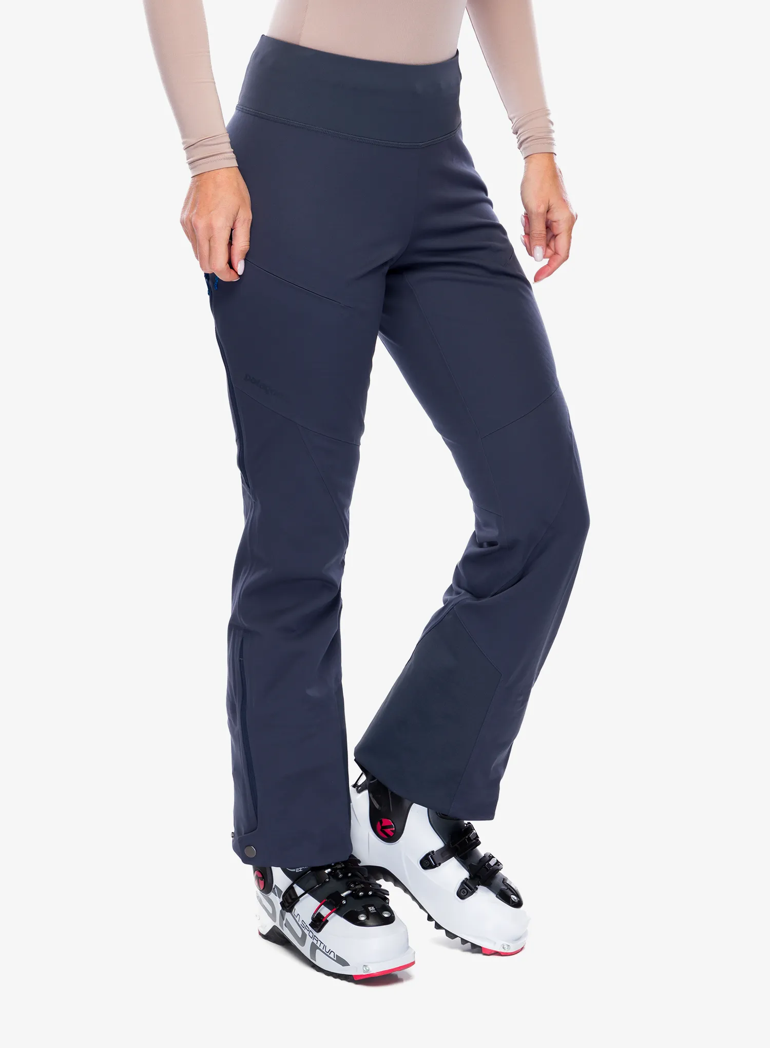 Ženske softshell hlače Patagonia Upstride Pants - smolder blue