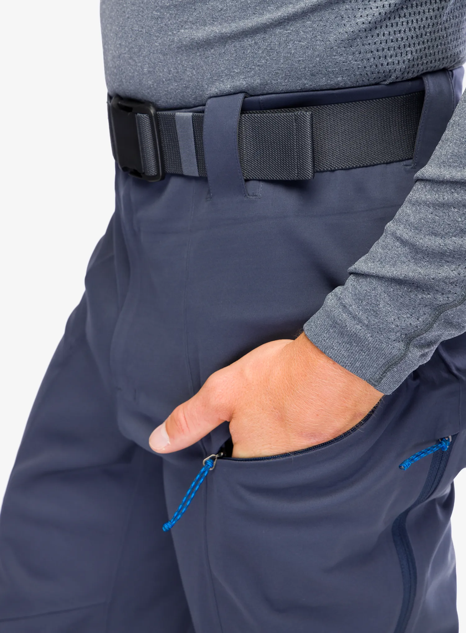 Softshell hlače Patagonia Upstride Pants - smolder blue